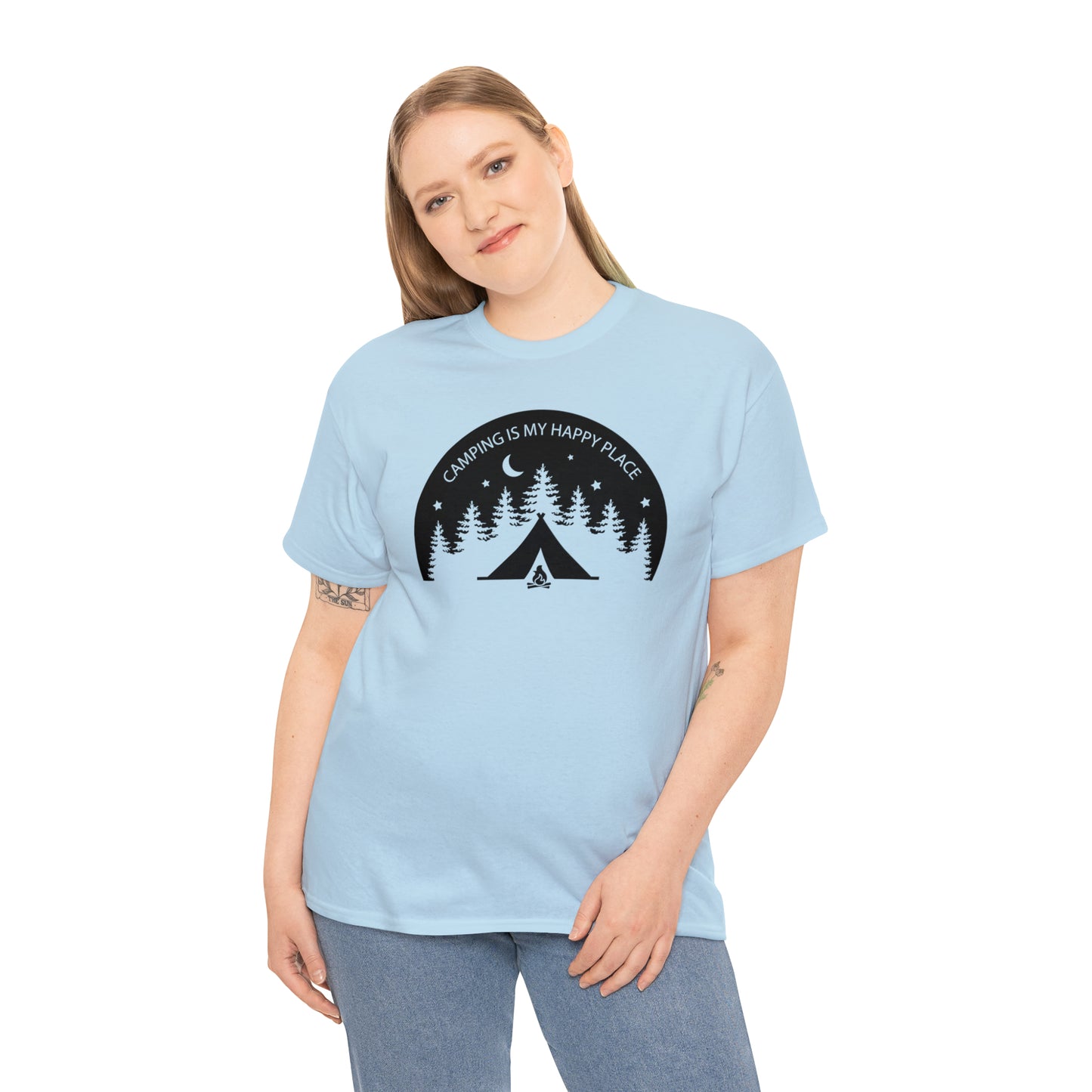Camping Is My Happy Place Tee