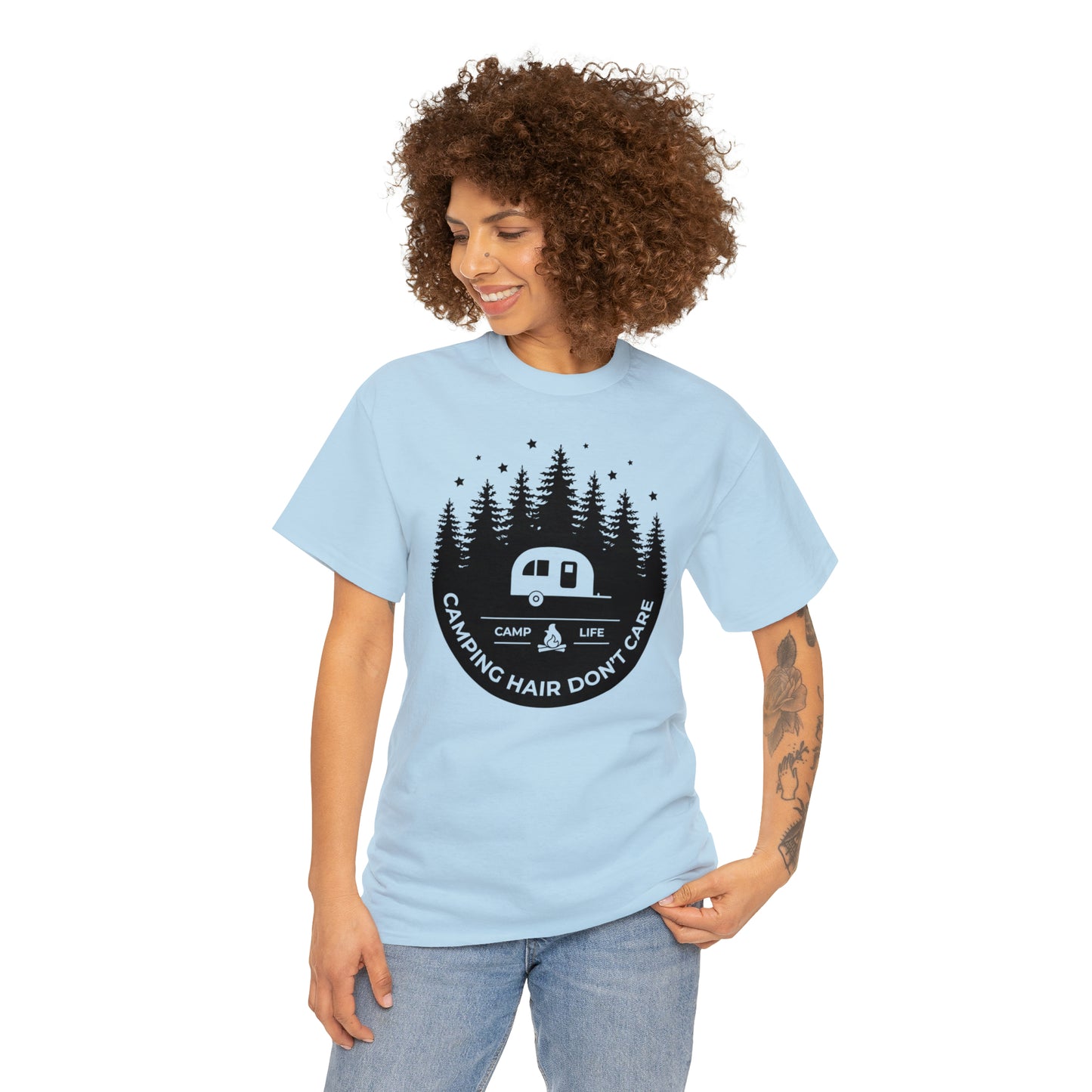 Camping Hair Don't Care Tee
