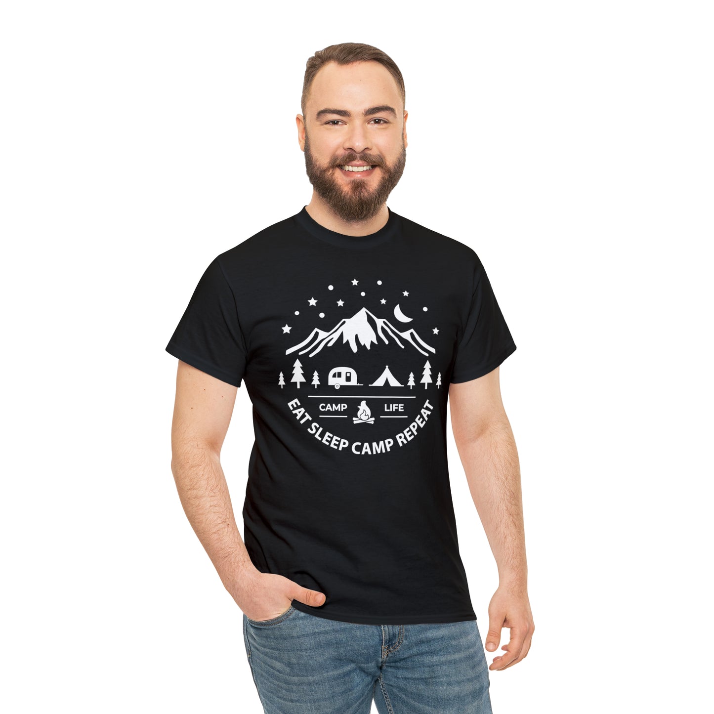 Eat Sleep Camp Repeat Tee