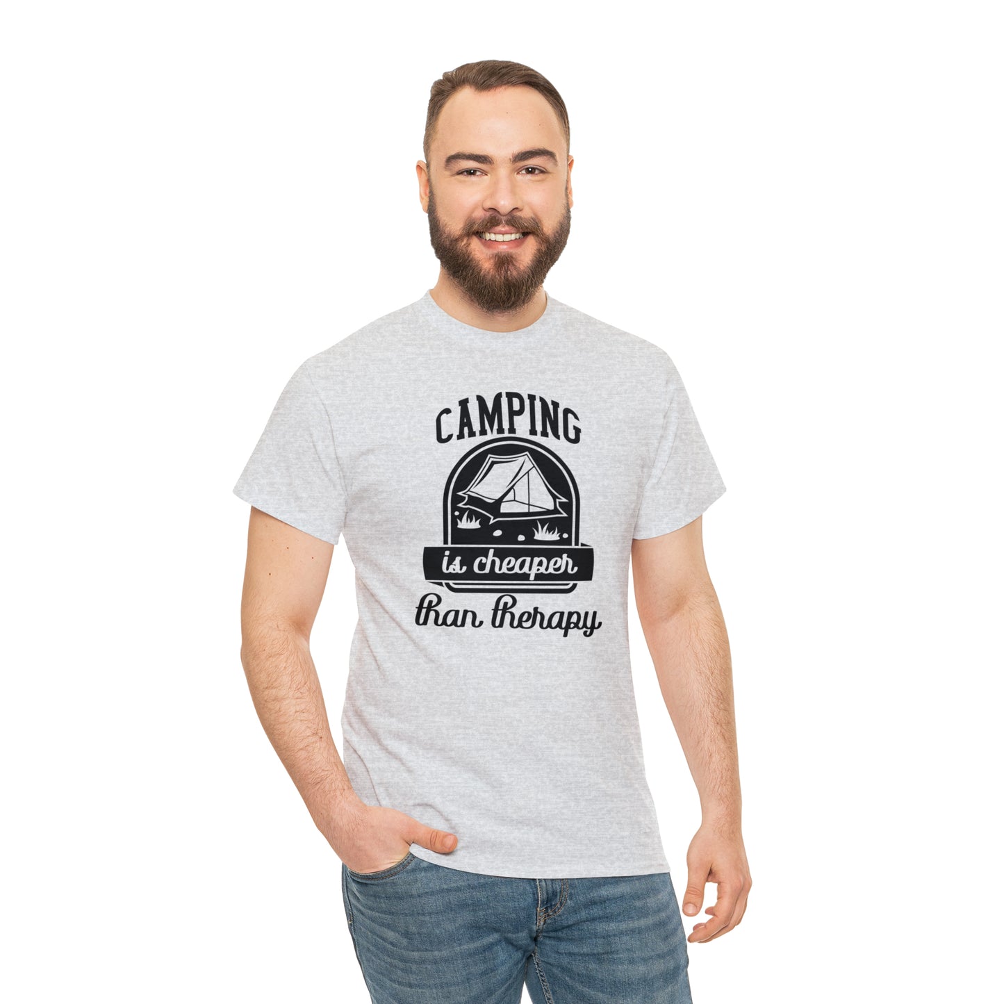 Camping is Cheaper Than Therapy Tee