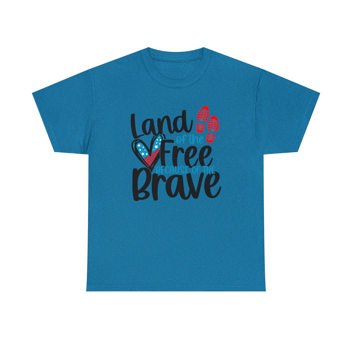 Land of the Free Because of the Brave Unisex Tee