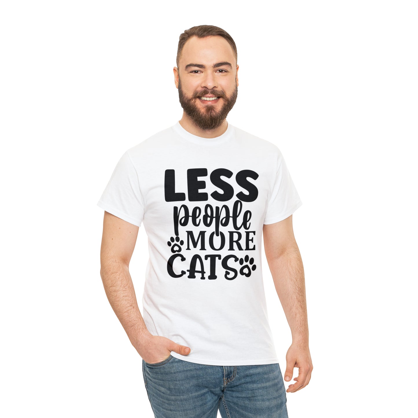 Less People More Cats Unisex Tee