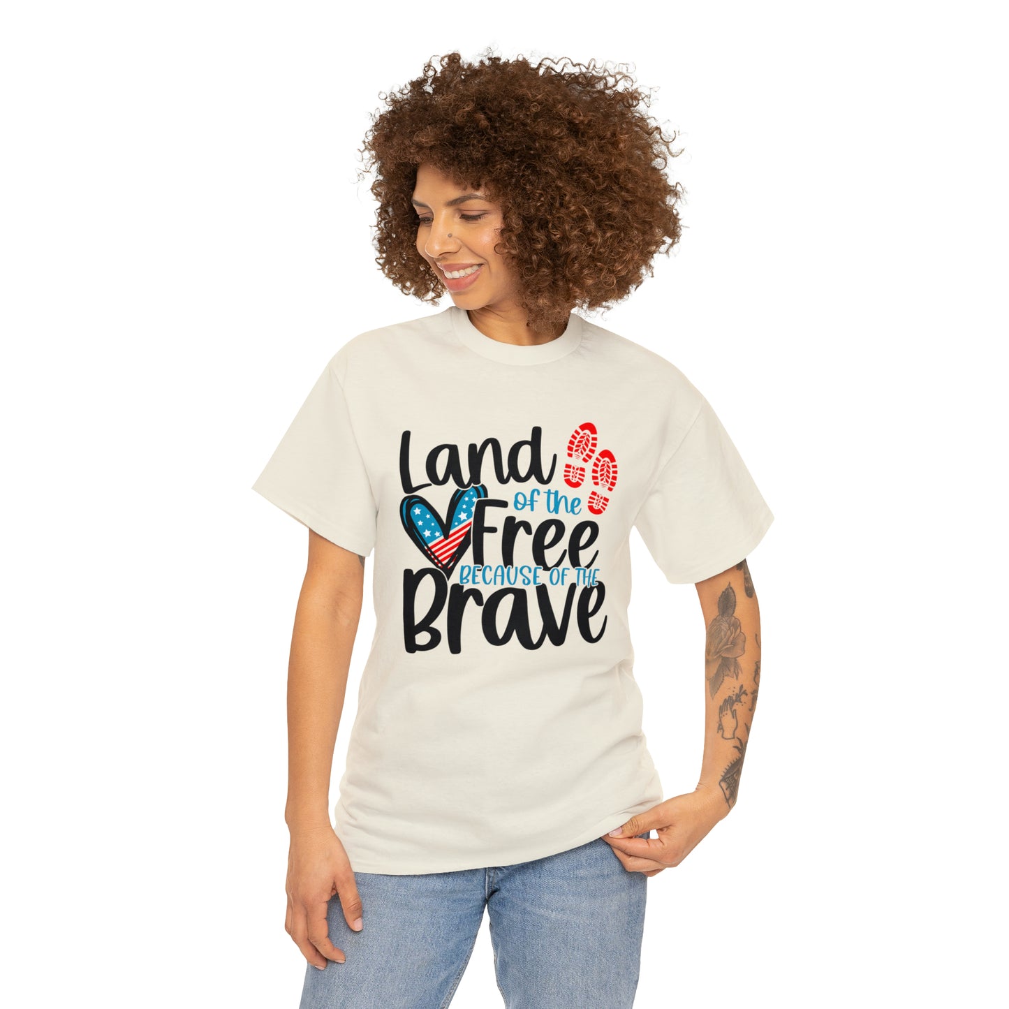 Land of the Free Because of the Brave Unisex Tee