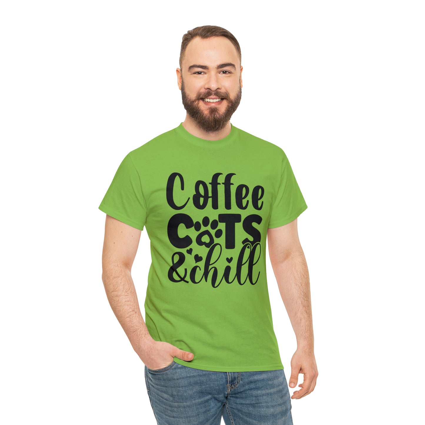 Coffee Cats and Chill Unisex Tee