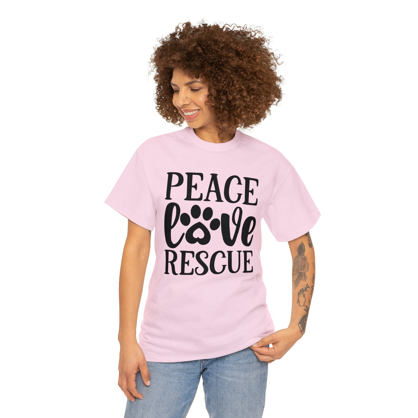 Peace Love Rescue Unisex Tee