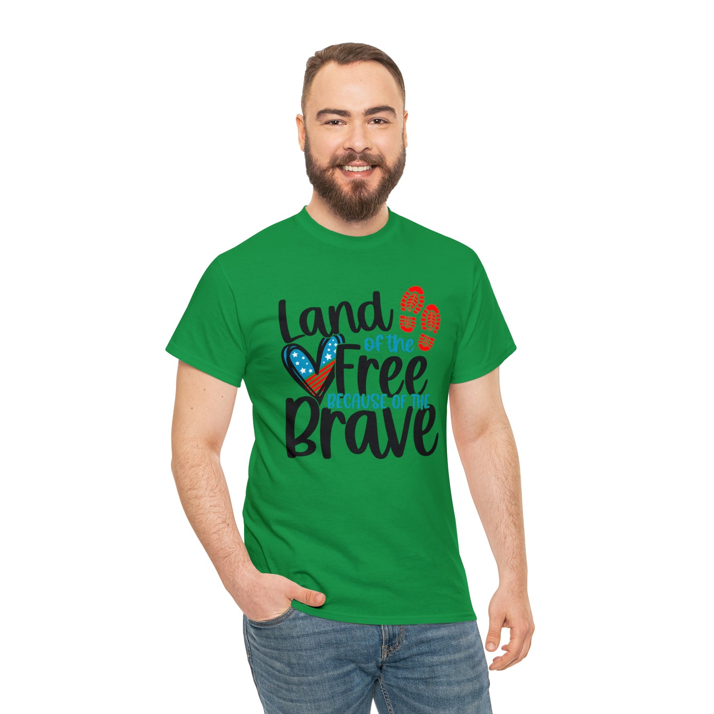 Land of the Free Because of the Brave Unisex Tee