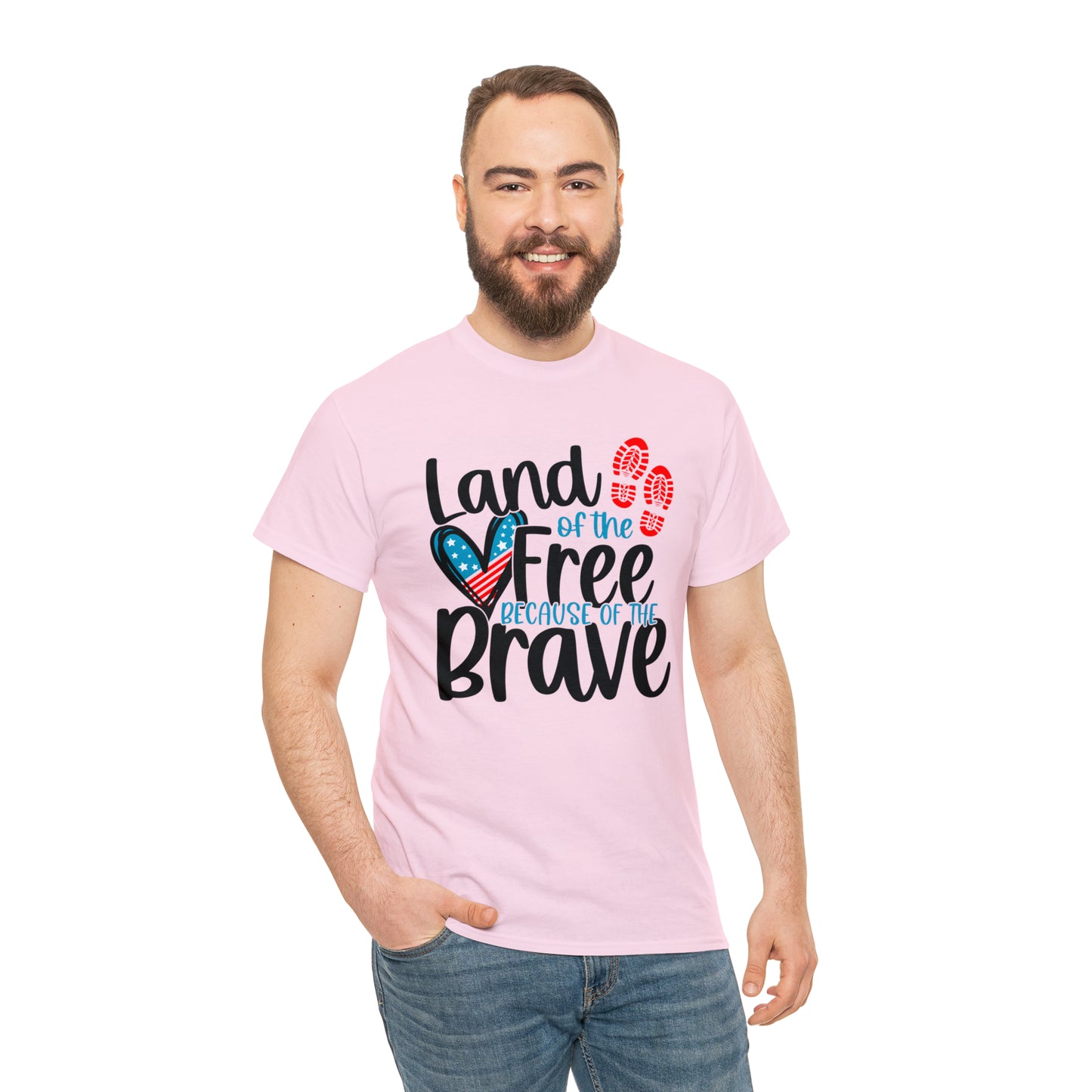 Land of the Free Because of the Brave Unisex Tee