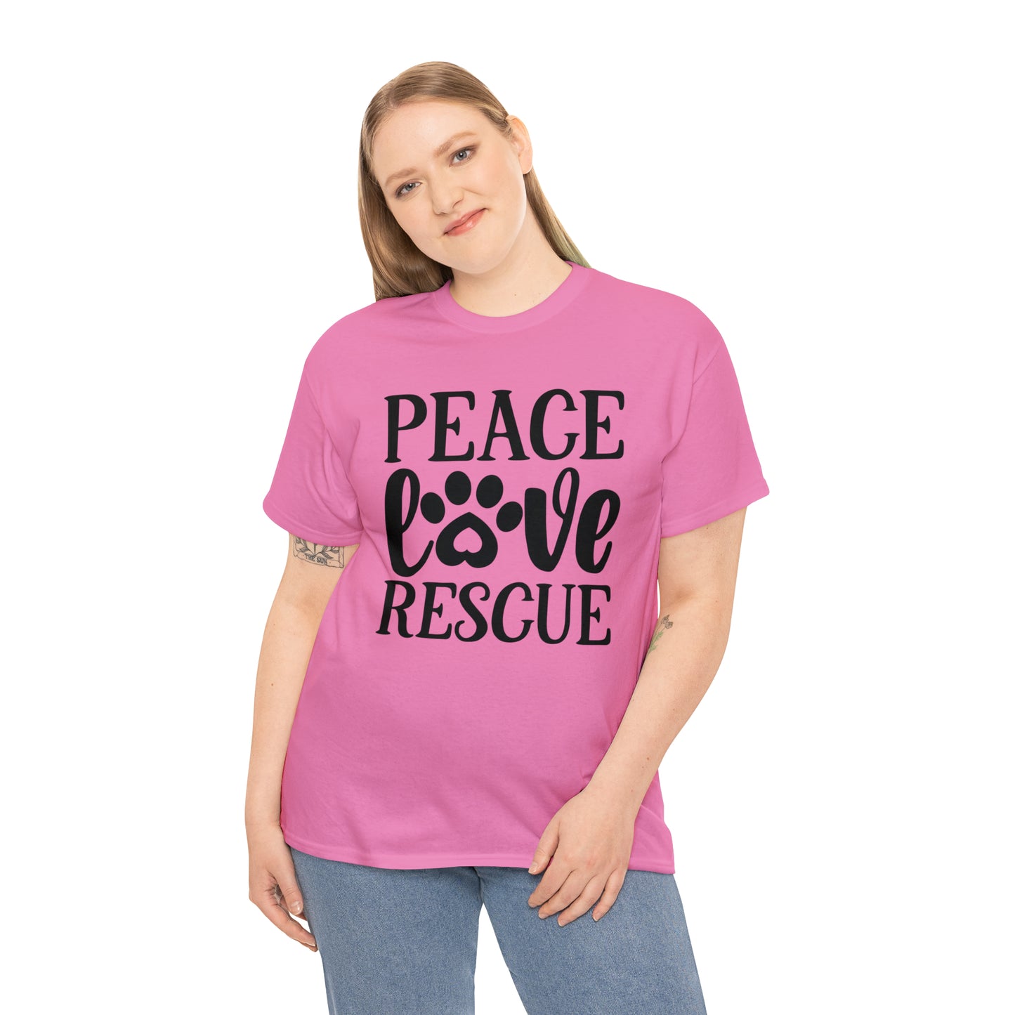 Peace Love Rescue Unisex Tee