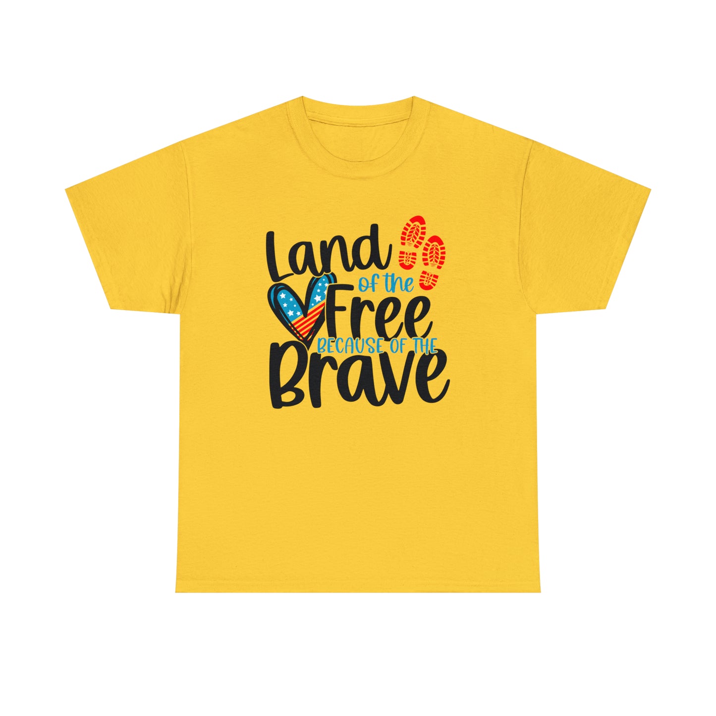 Land of the Free Because of the Brave Unisex Tee