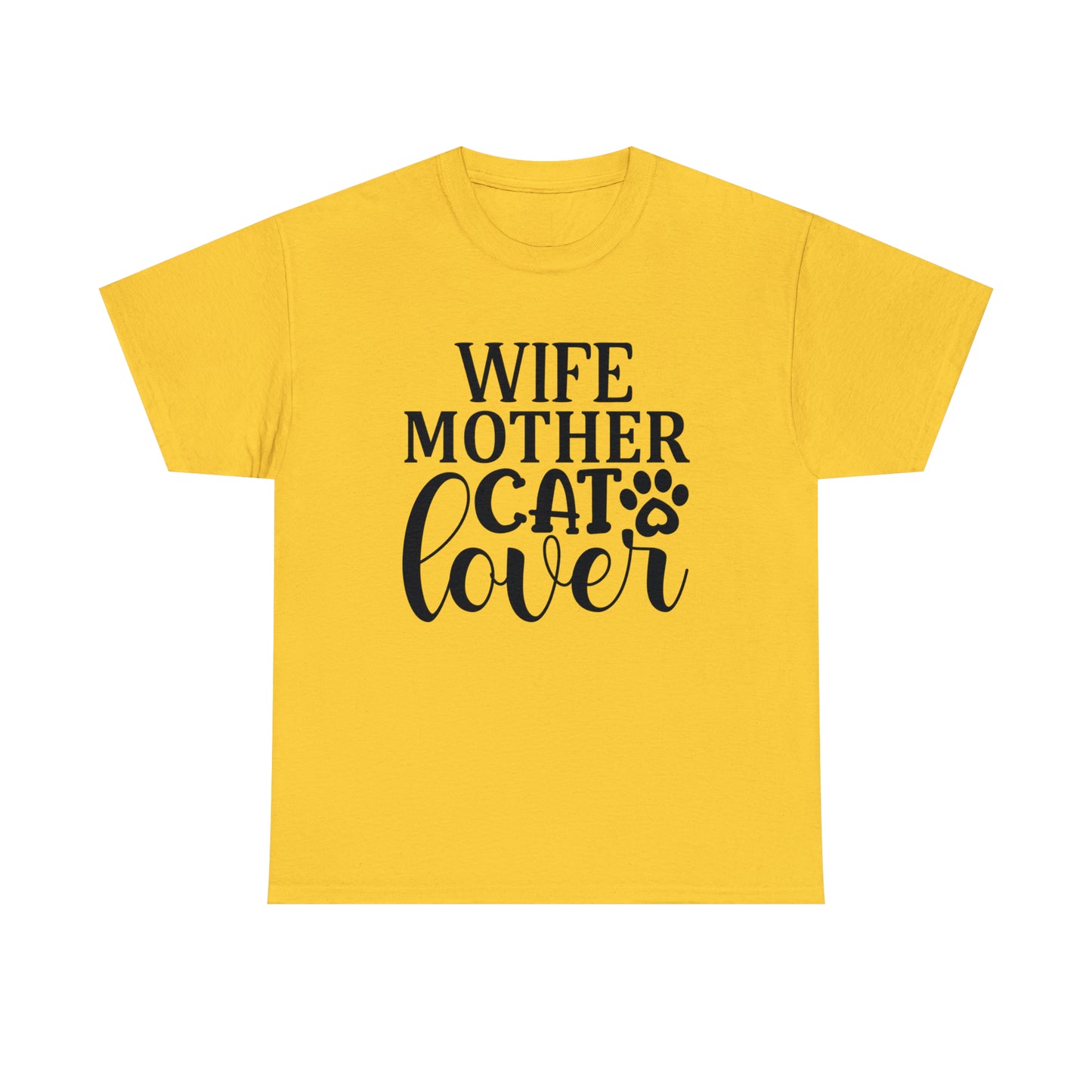 Wife Mother Cat Lover Tee