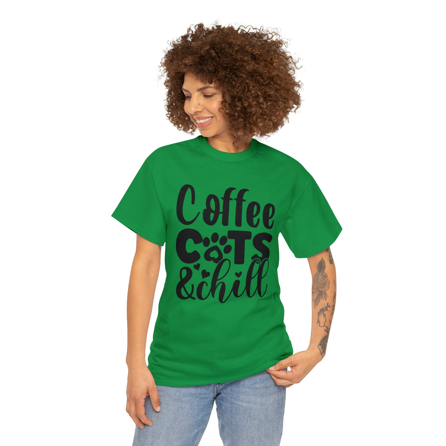 Coffee Cats and Chill Unisex Tee