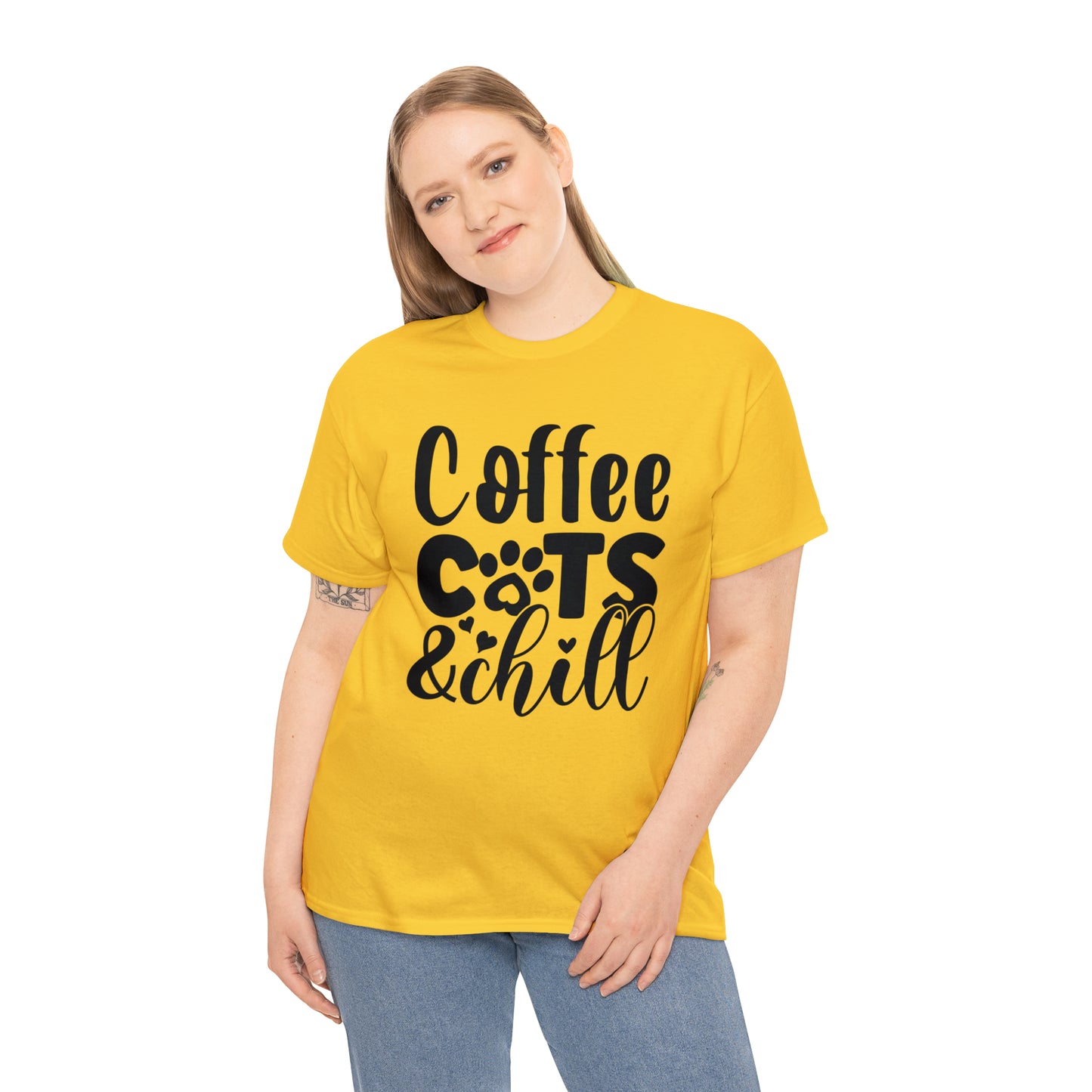 Coffee Cats and Chill Unisex Tee