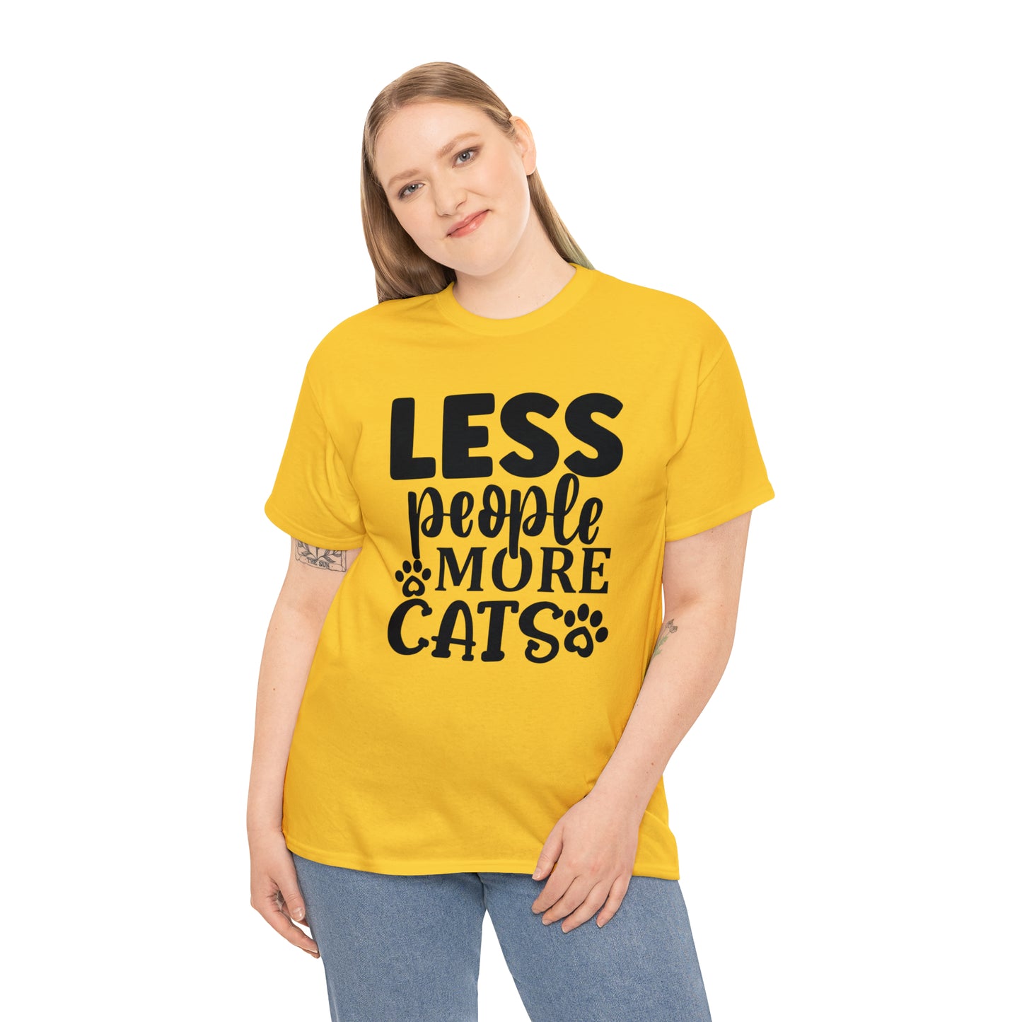 Less People More Cats Unisex Tee