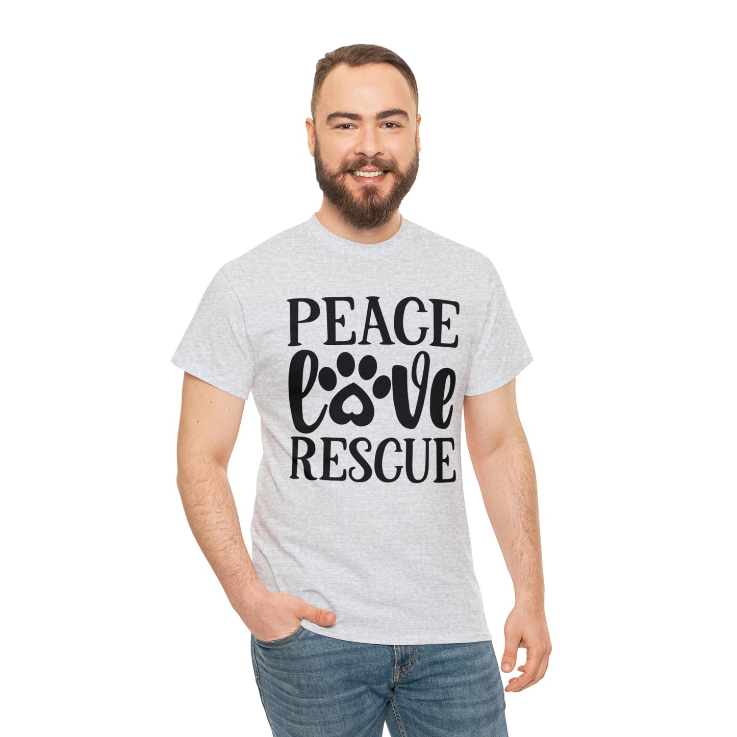 Peace Love Rescue Unisex Tee