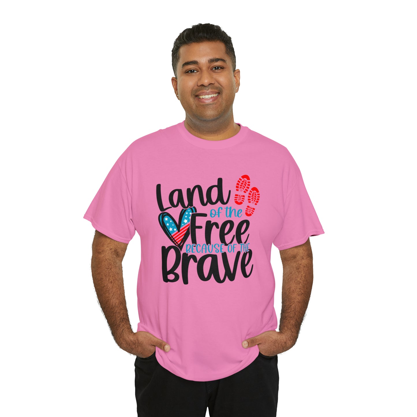 Land of the Free Because of the Brave Unisex Tee