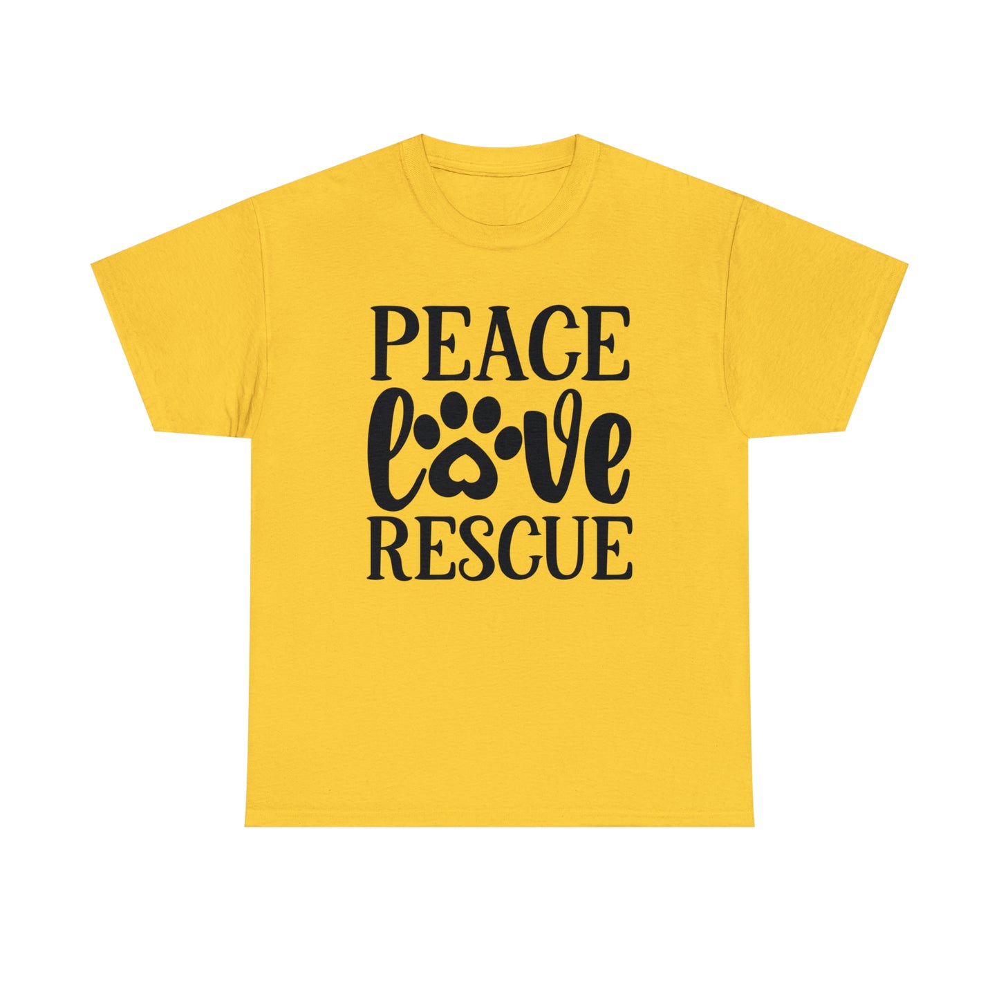 Peace Love Rescue Unisex Tee