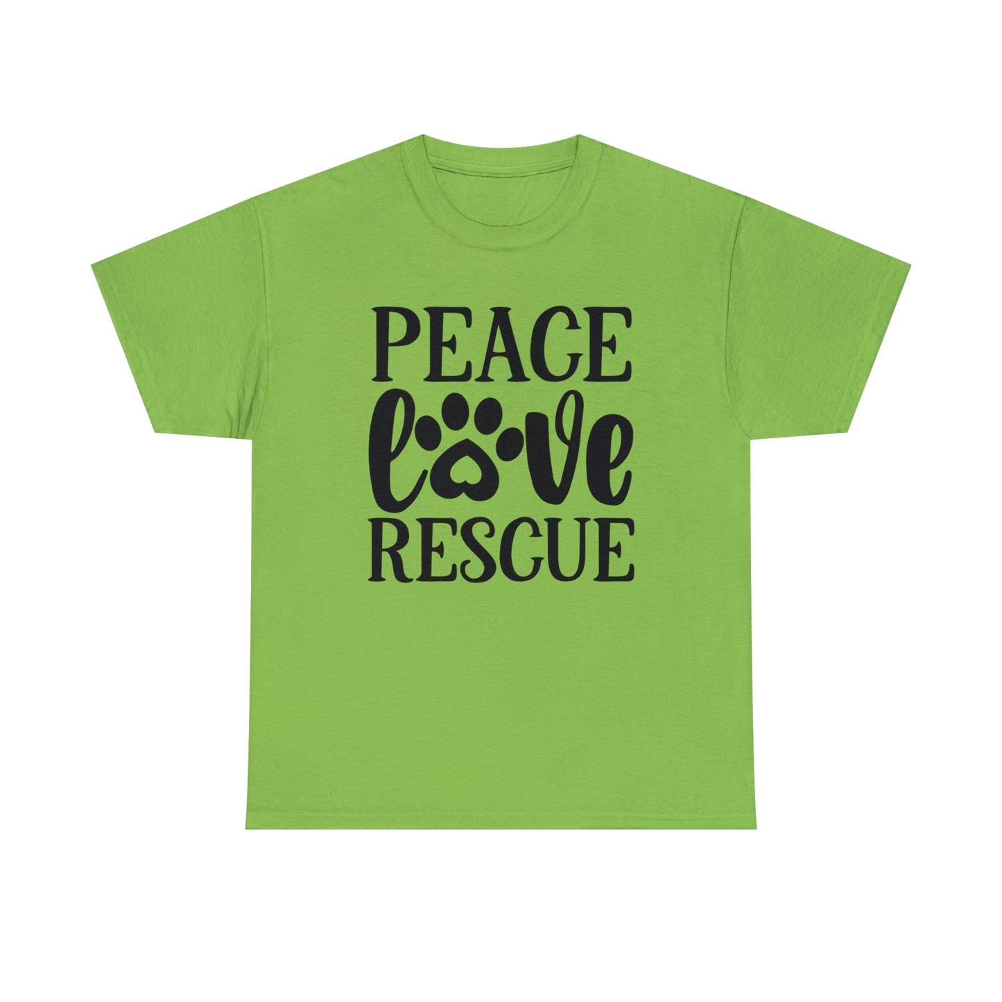 Peace Love Rescue Unisex Tee