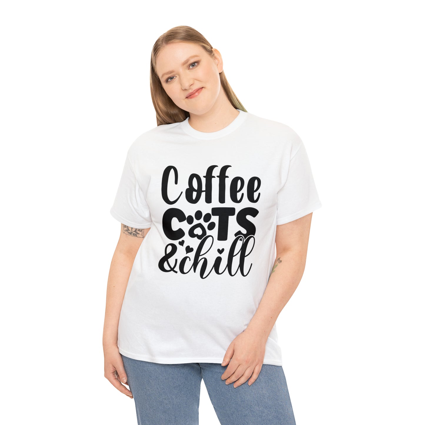 Coffee Cats and Chill Unisex Tee