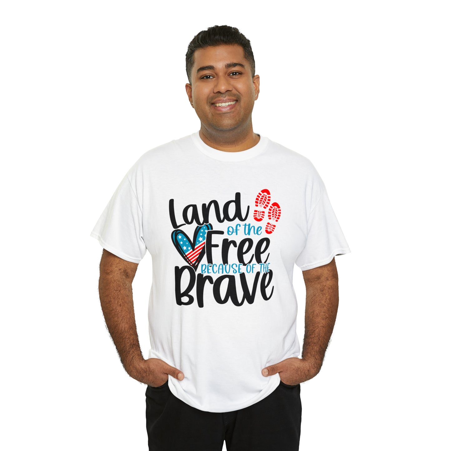Land of the Free Because of the Brave Unisex Tee