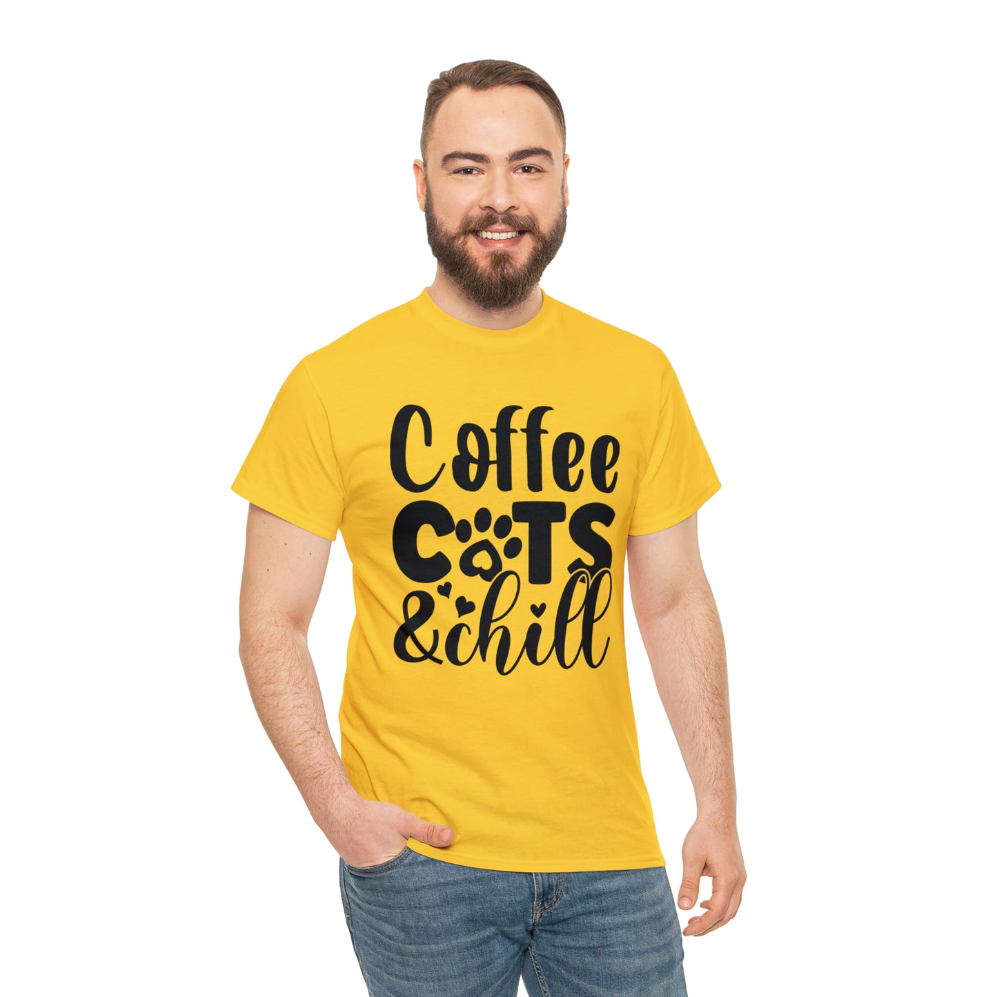 Coffee Cats and Chill Unisex Tee