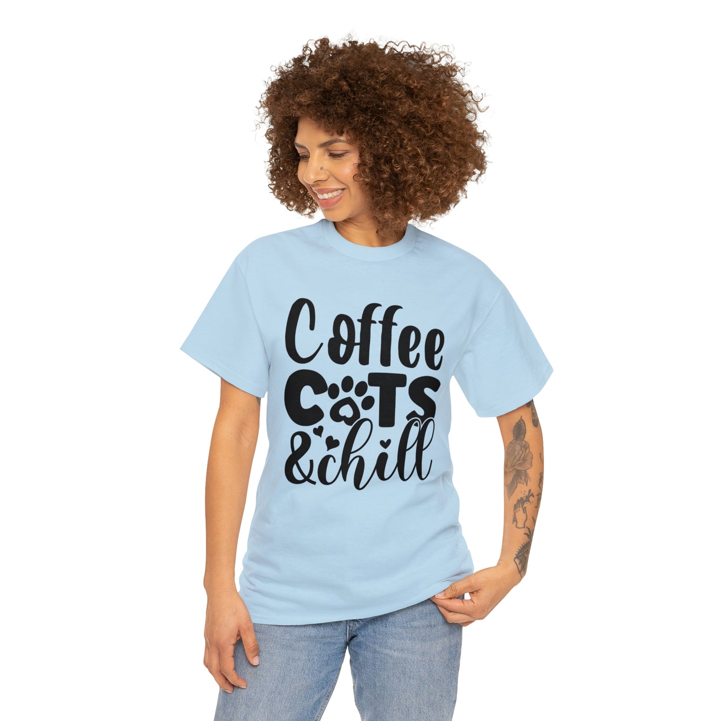 Coffee Cats and Chill Unisex Tee