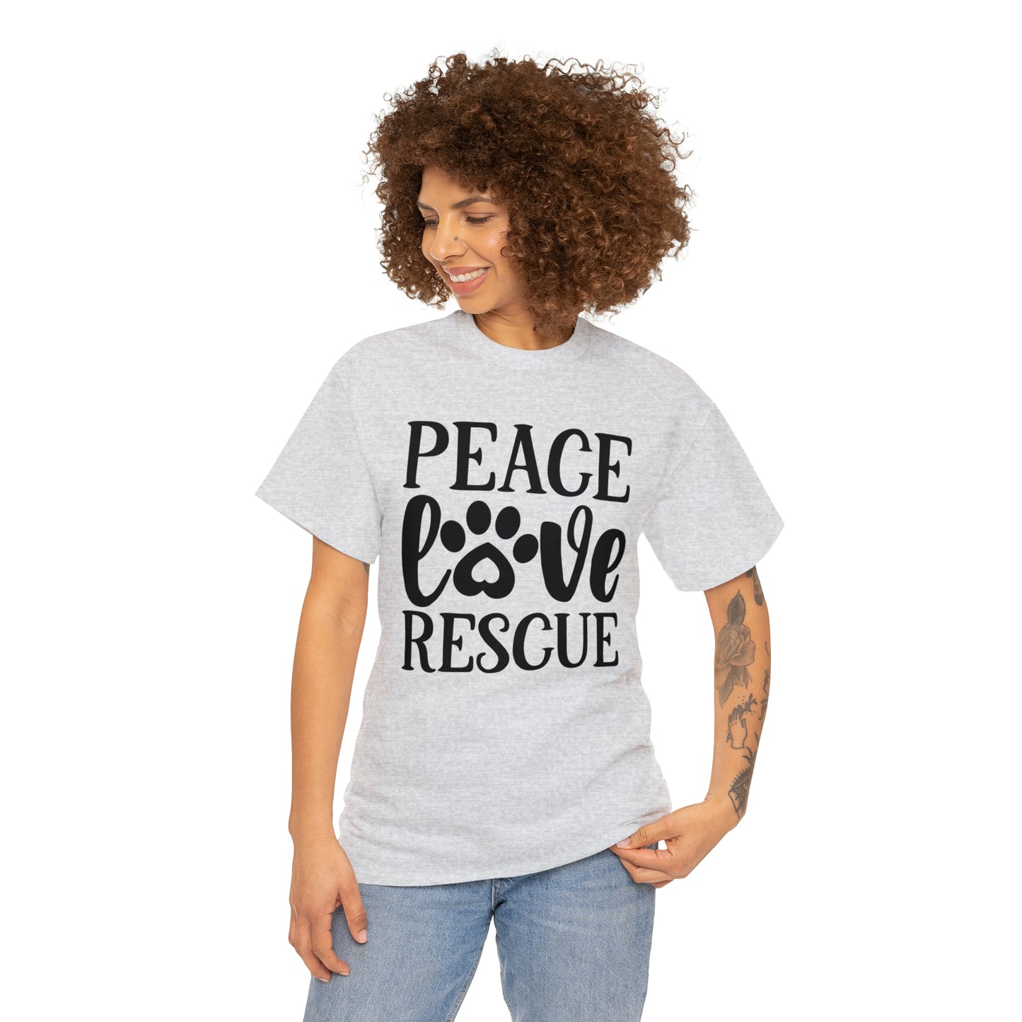 Peace Love Rescue Unisex Tee