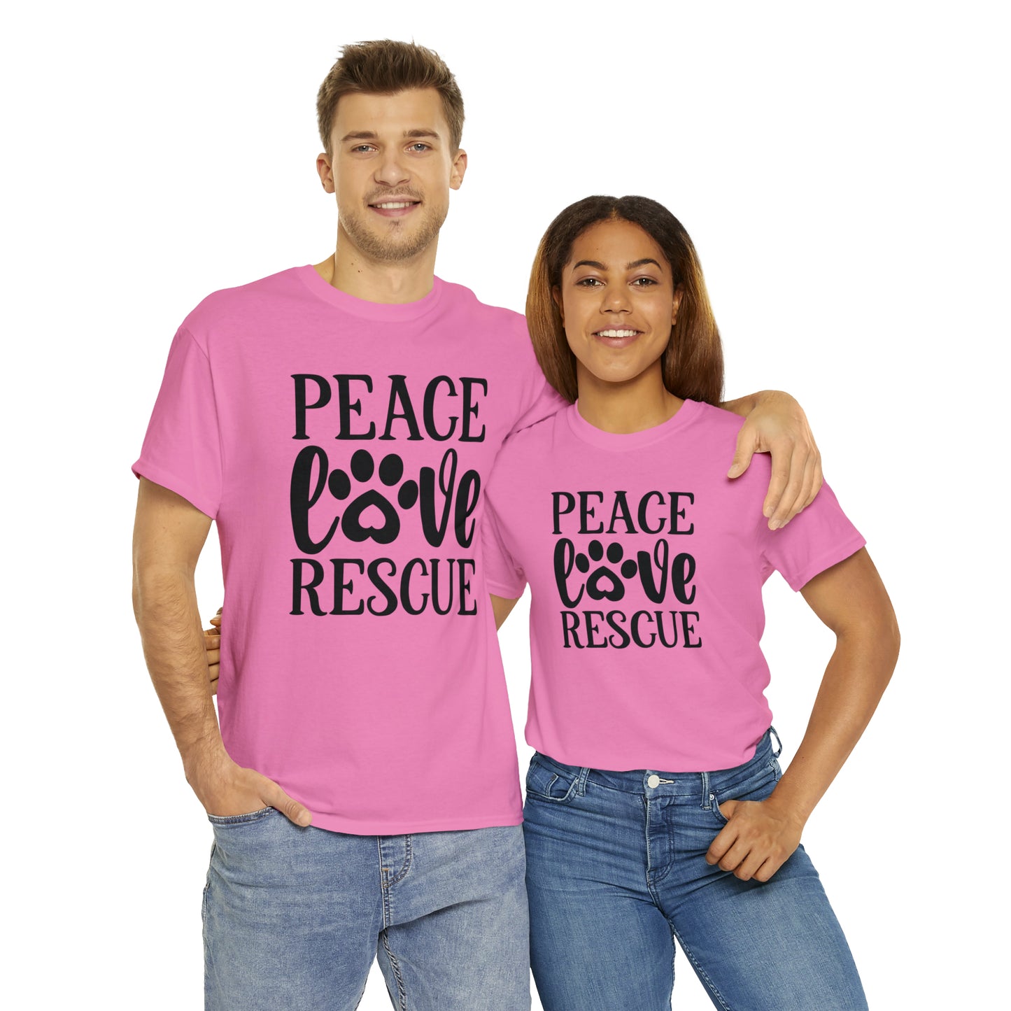 Peace Love Rescue Unisex Tee