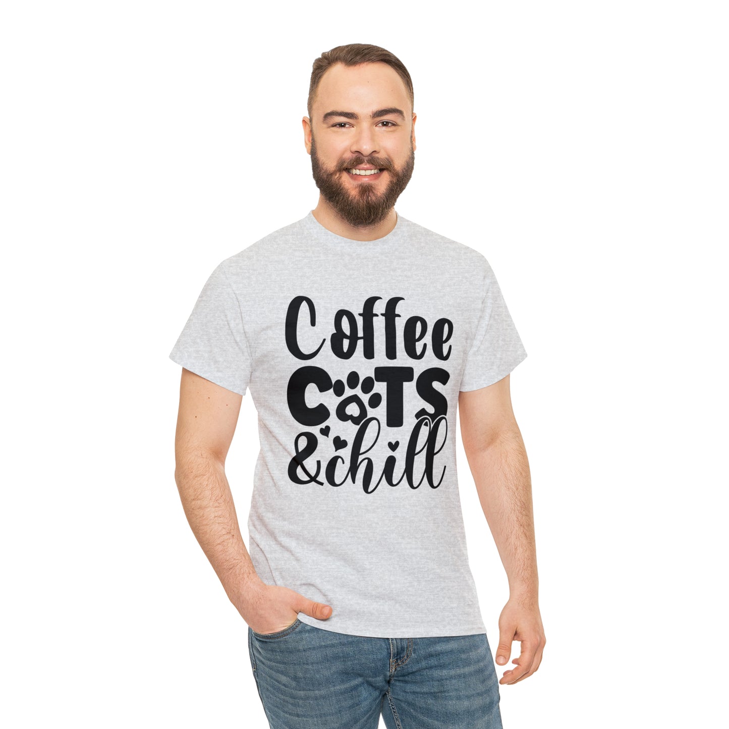Coffee Cats and Chill Unisex Tee