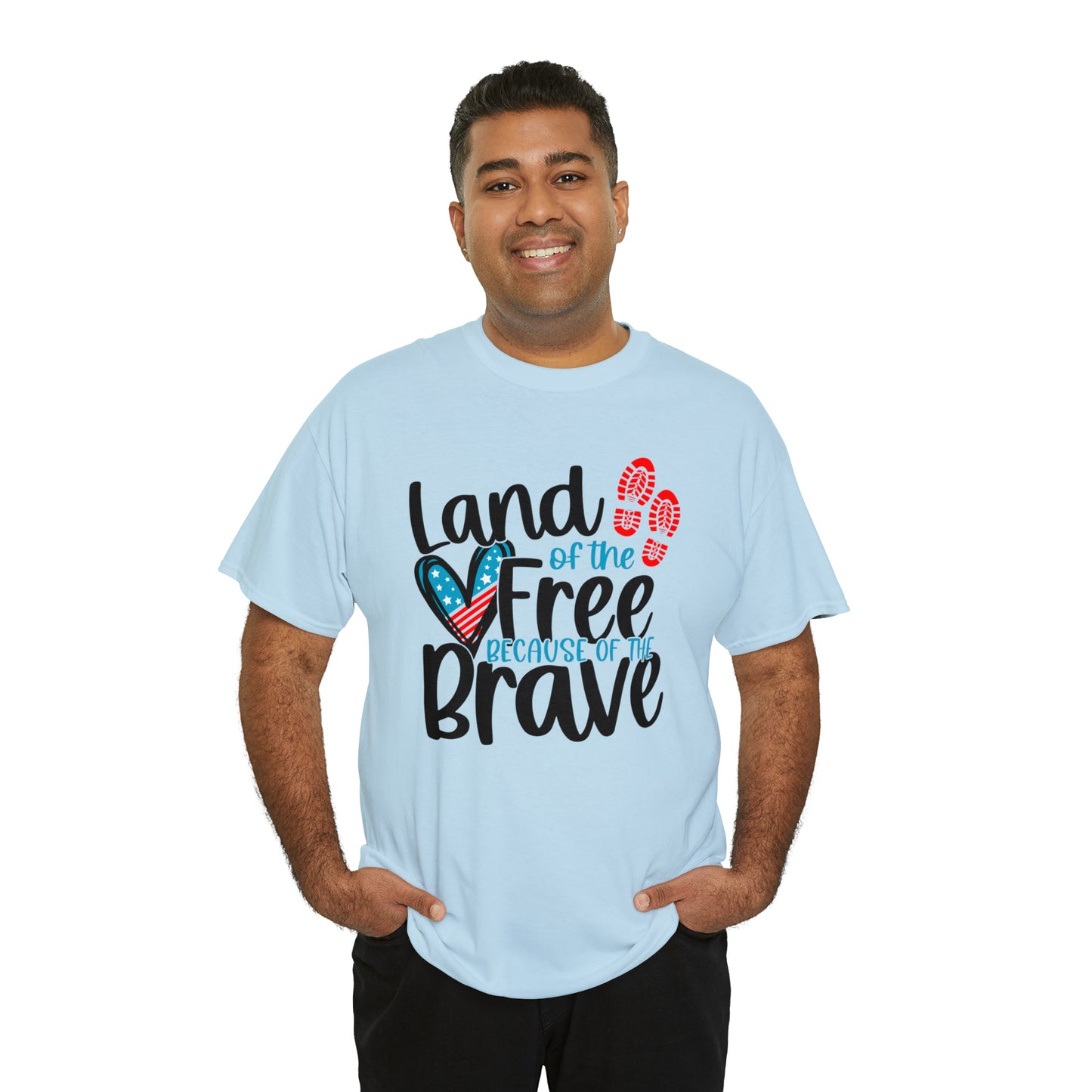 Land of the Free Because of the Brave Unisex Tee
