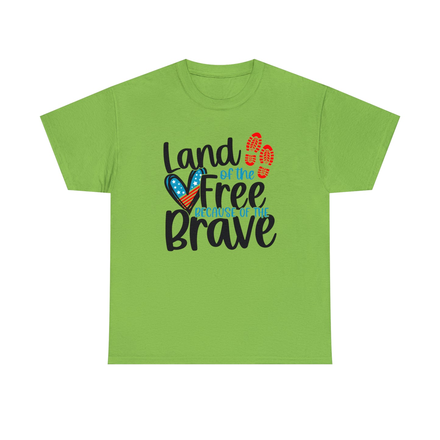 Land of the Free Because of the Brave Unisex Tee