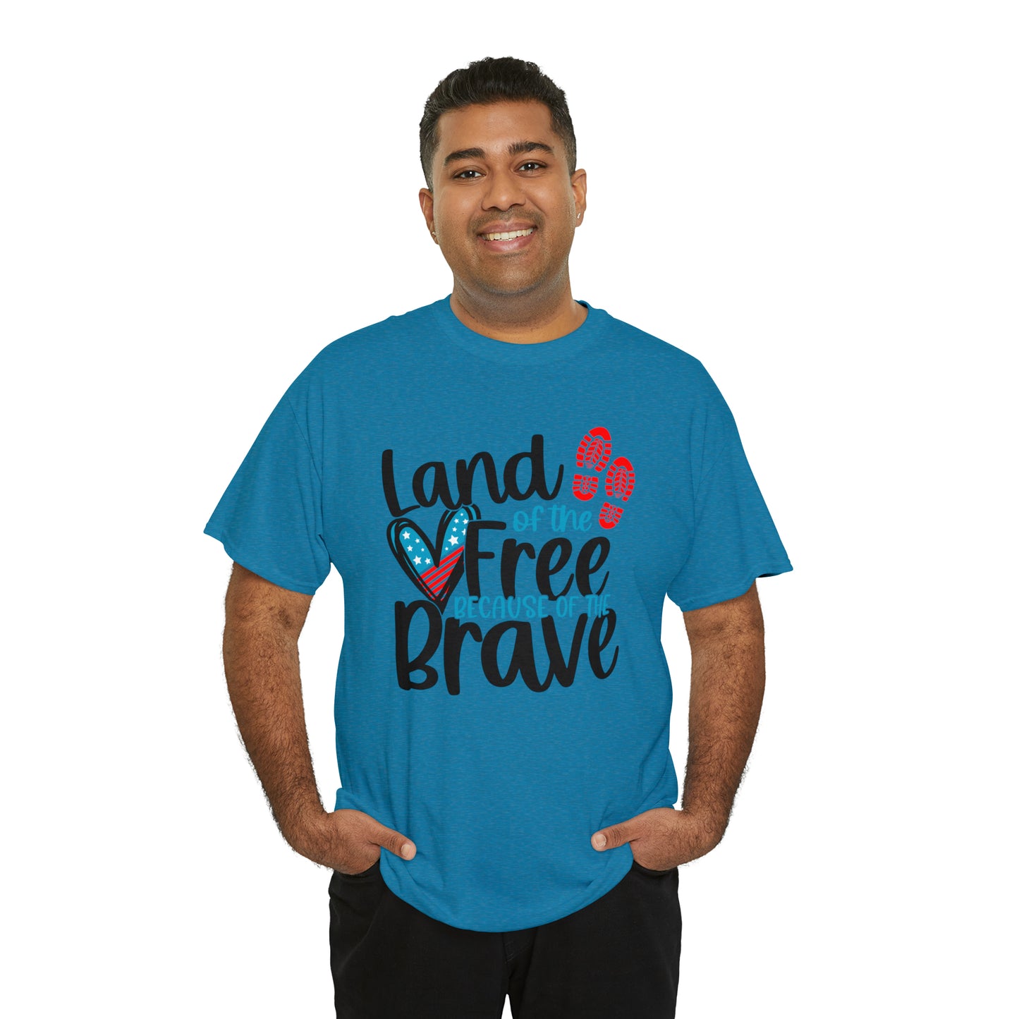 Land of the Free Because of the Brave Unisex Tee