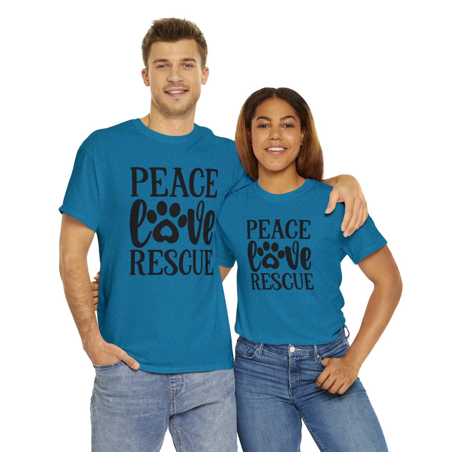 Peace Love Rescue Unisex Tee