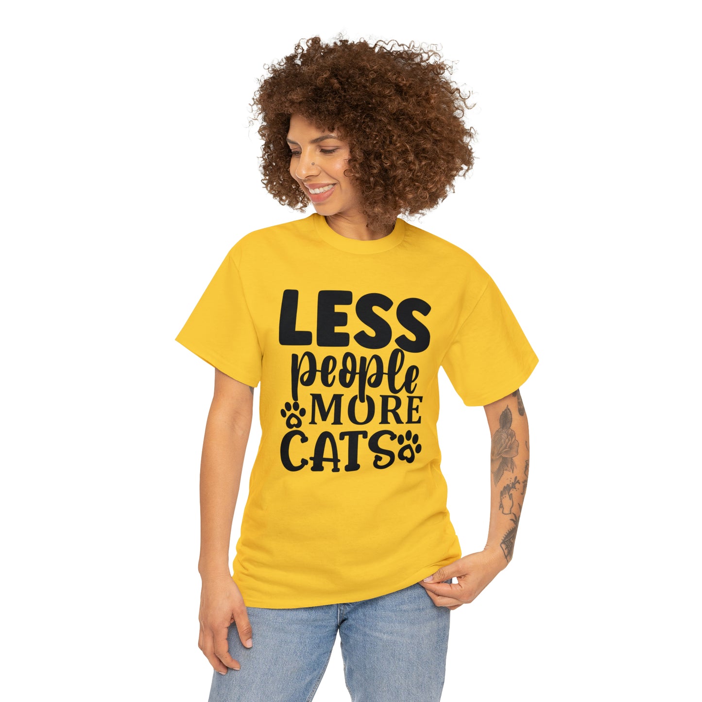 Less People More Cats Unisex Tee