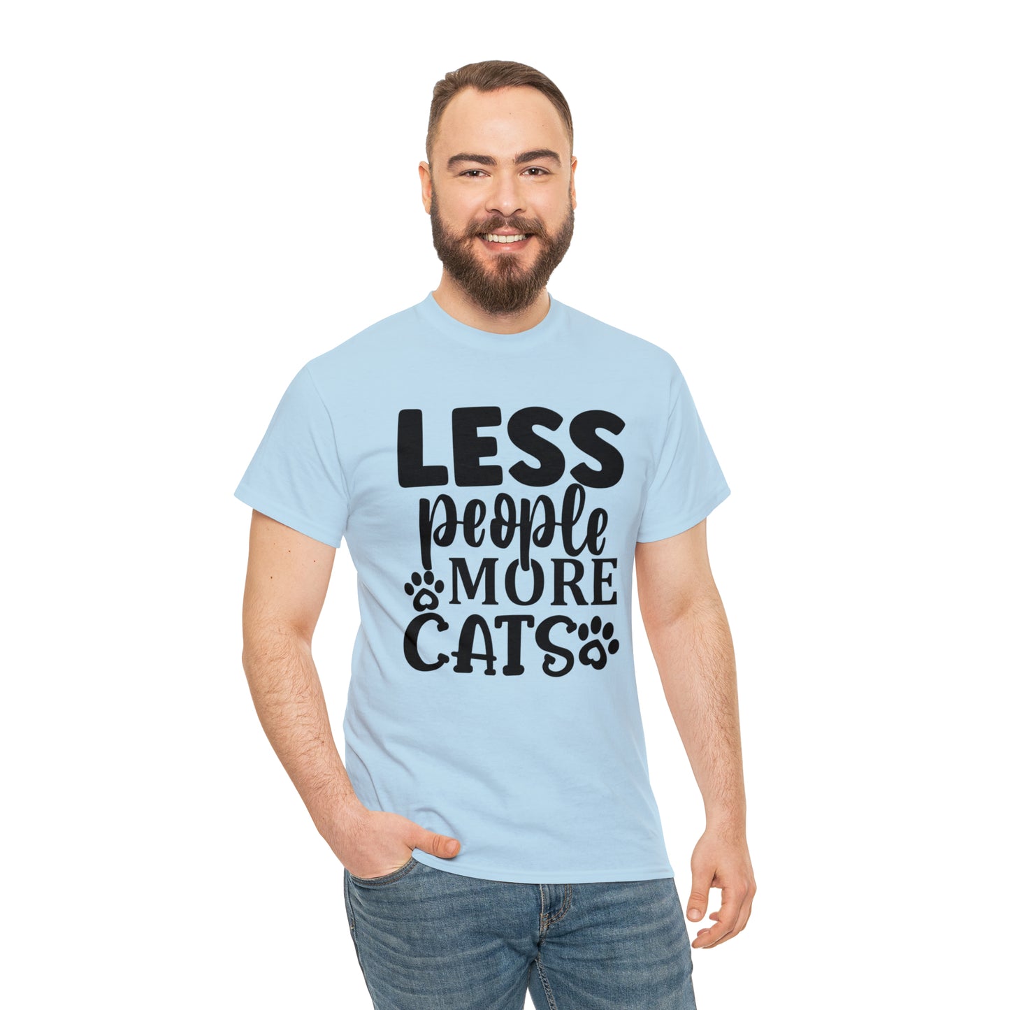 Less People More Cats Unisex Tee