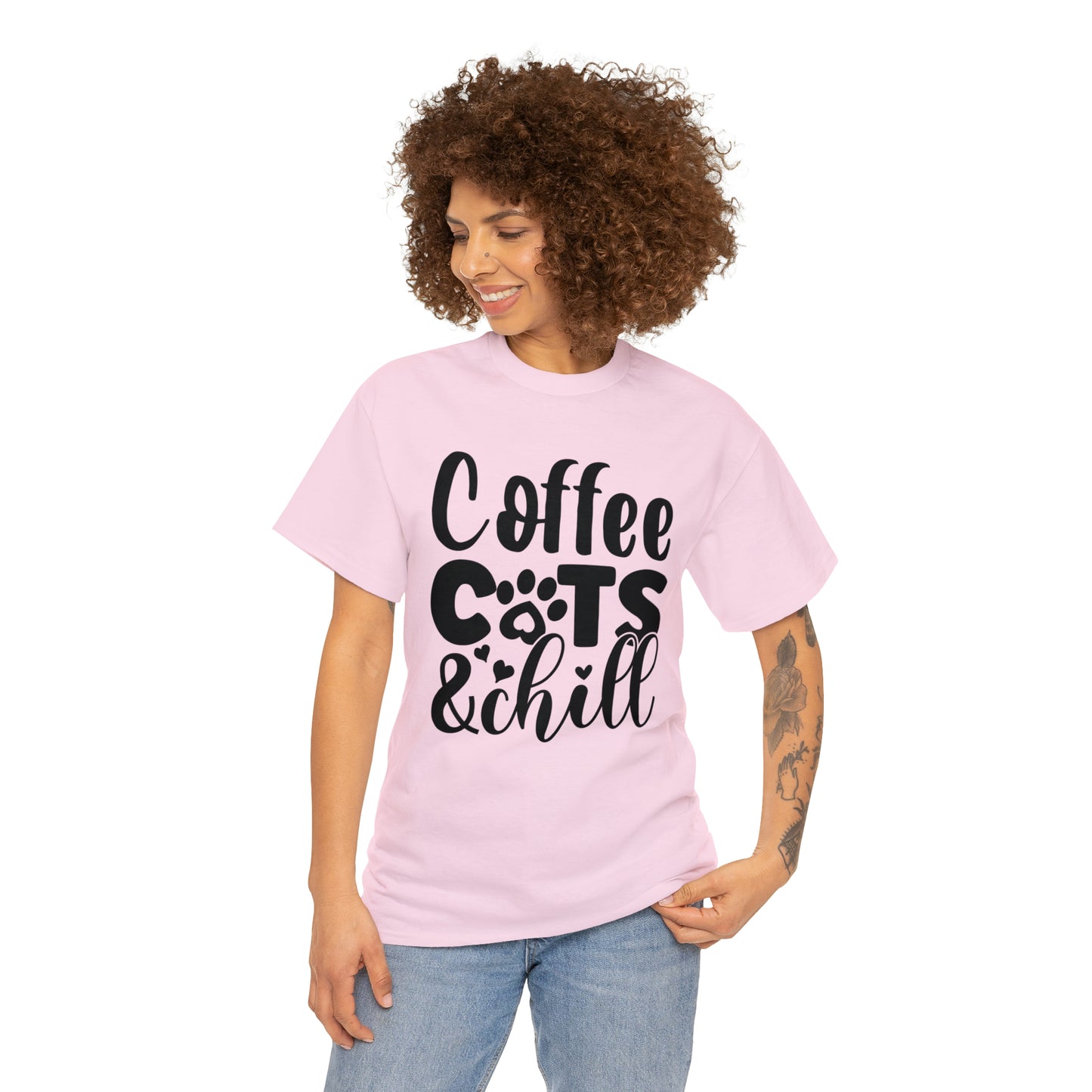 Coffee Cats and Chill Unisex Tee
