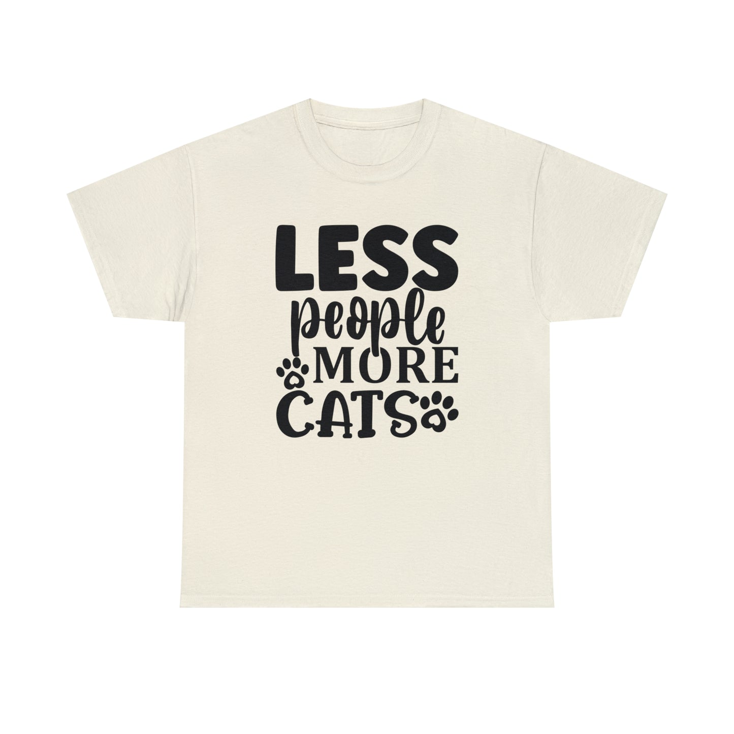 Less People More Cats Unisex Tee