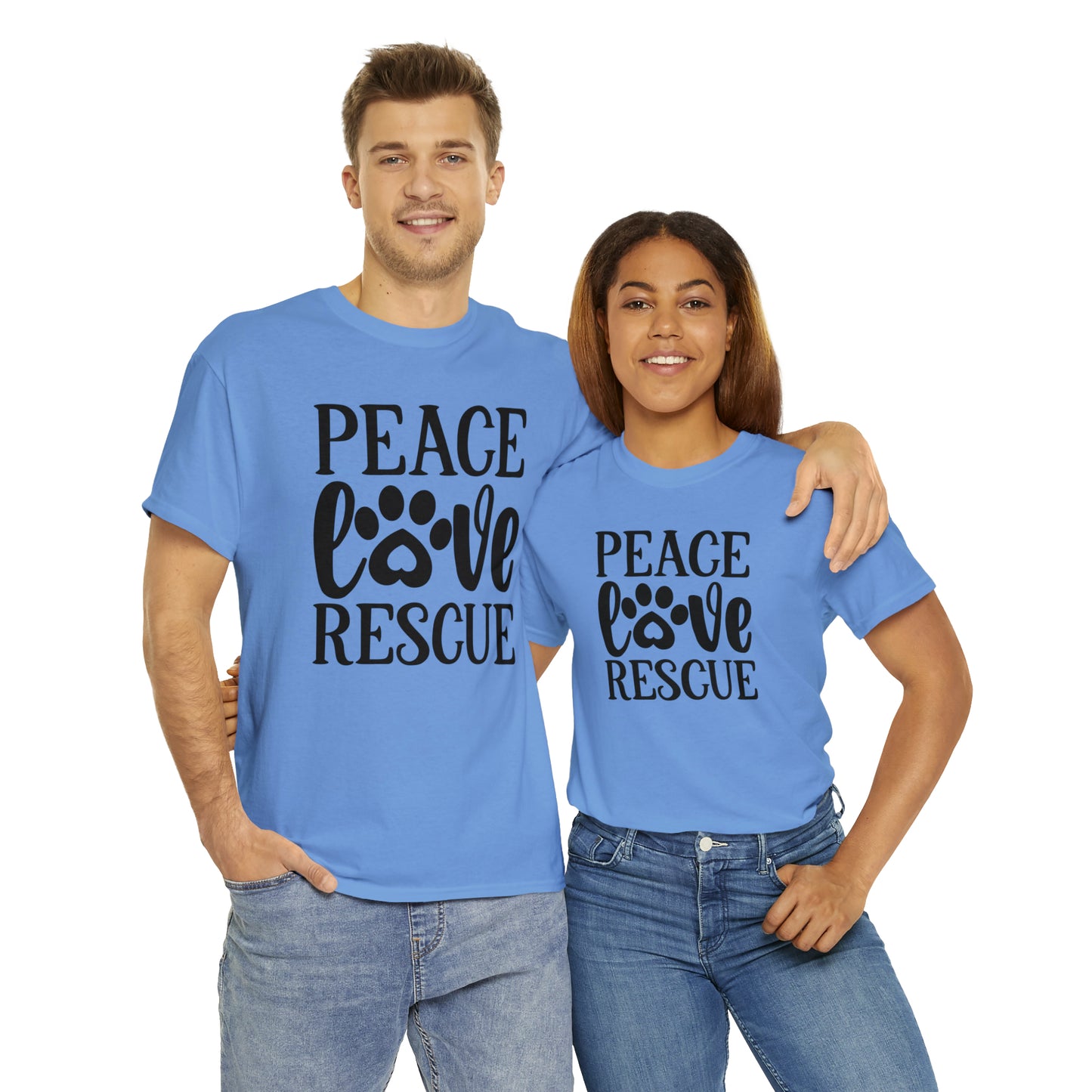 Peace Love Rescue Unisex Tee