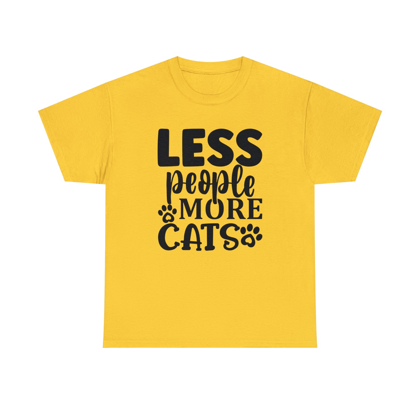 Less People More Cats Unisex Tee