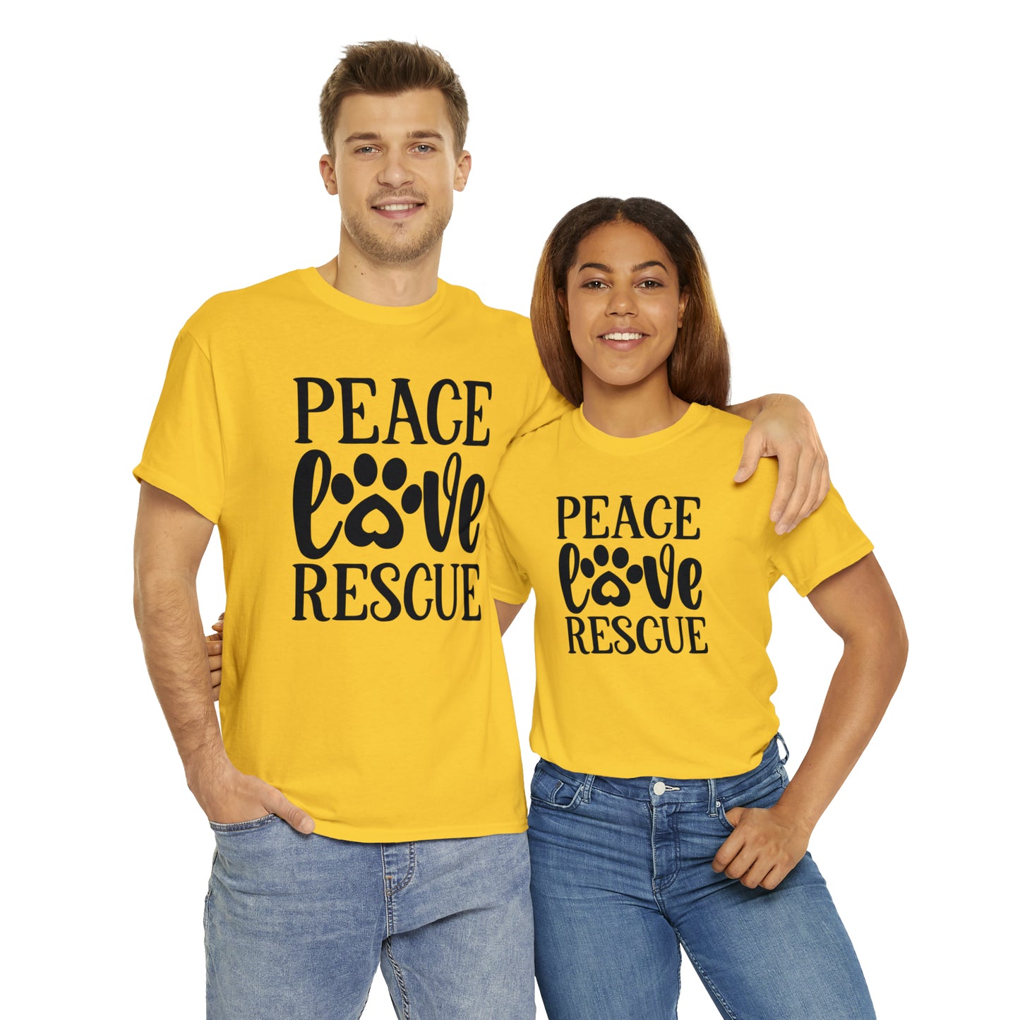 Peace Love Rescue Unisex Tee