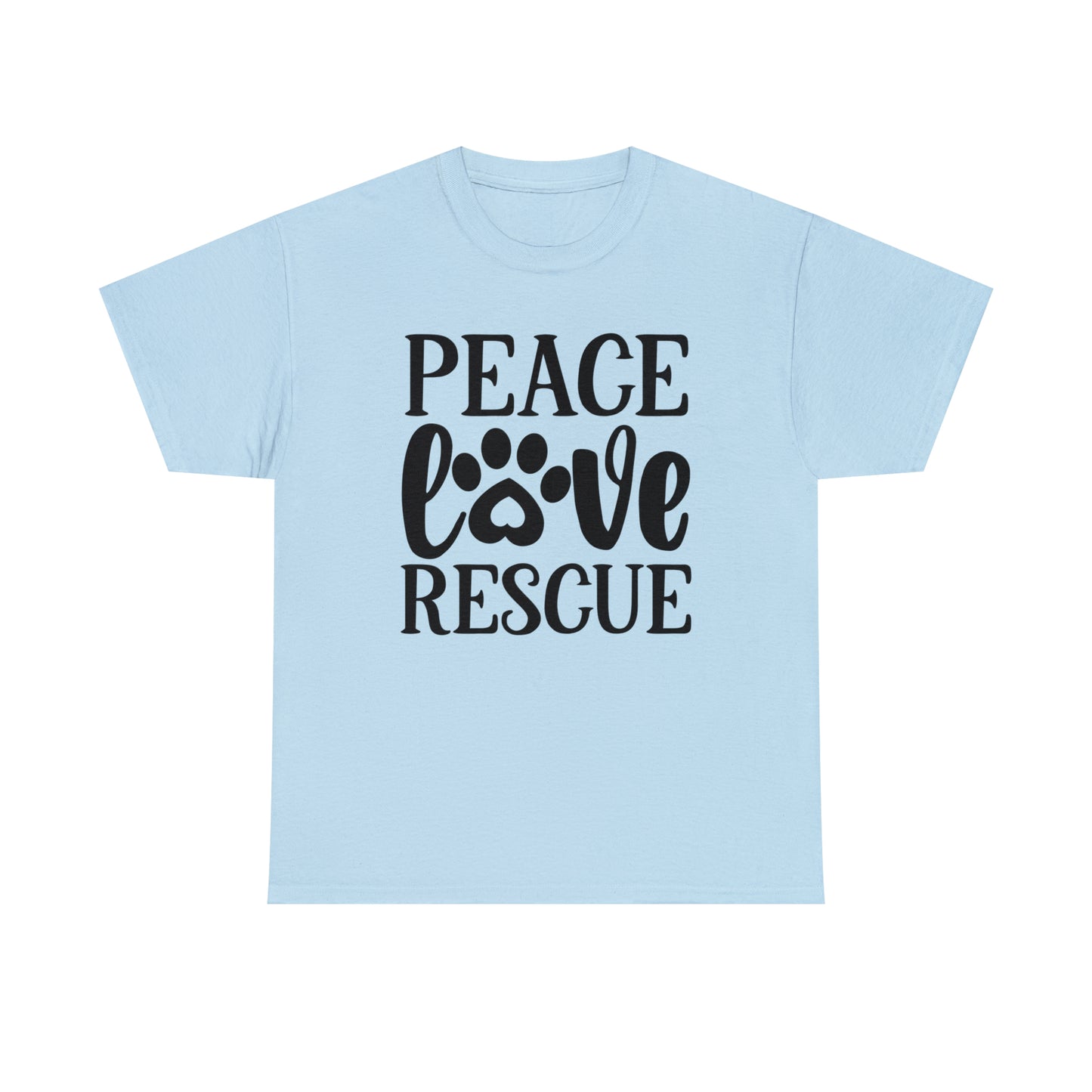 Peace Love Rescue Unisex Tee