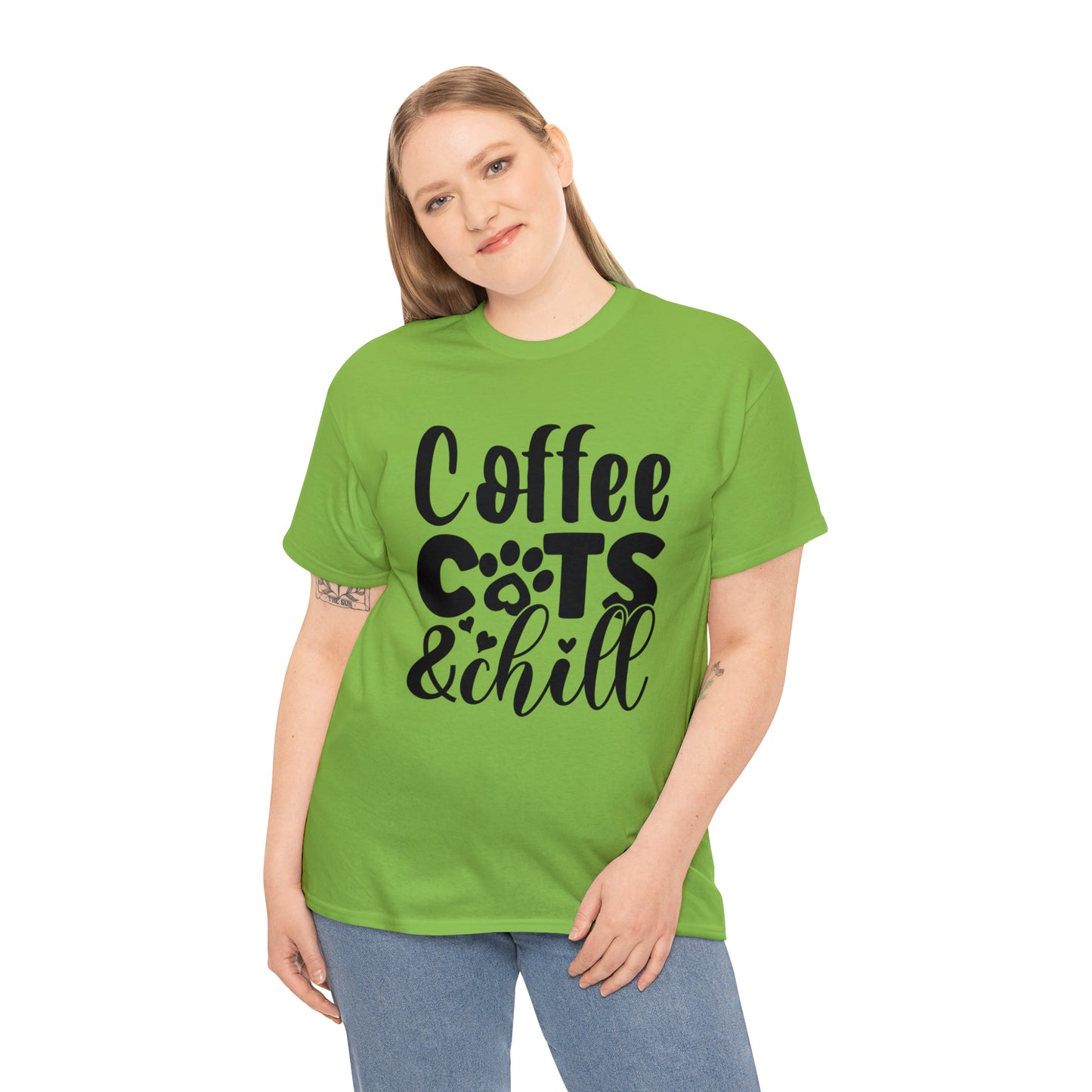 Coffee Cats and Chill Unisex Tee