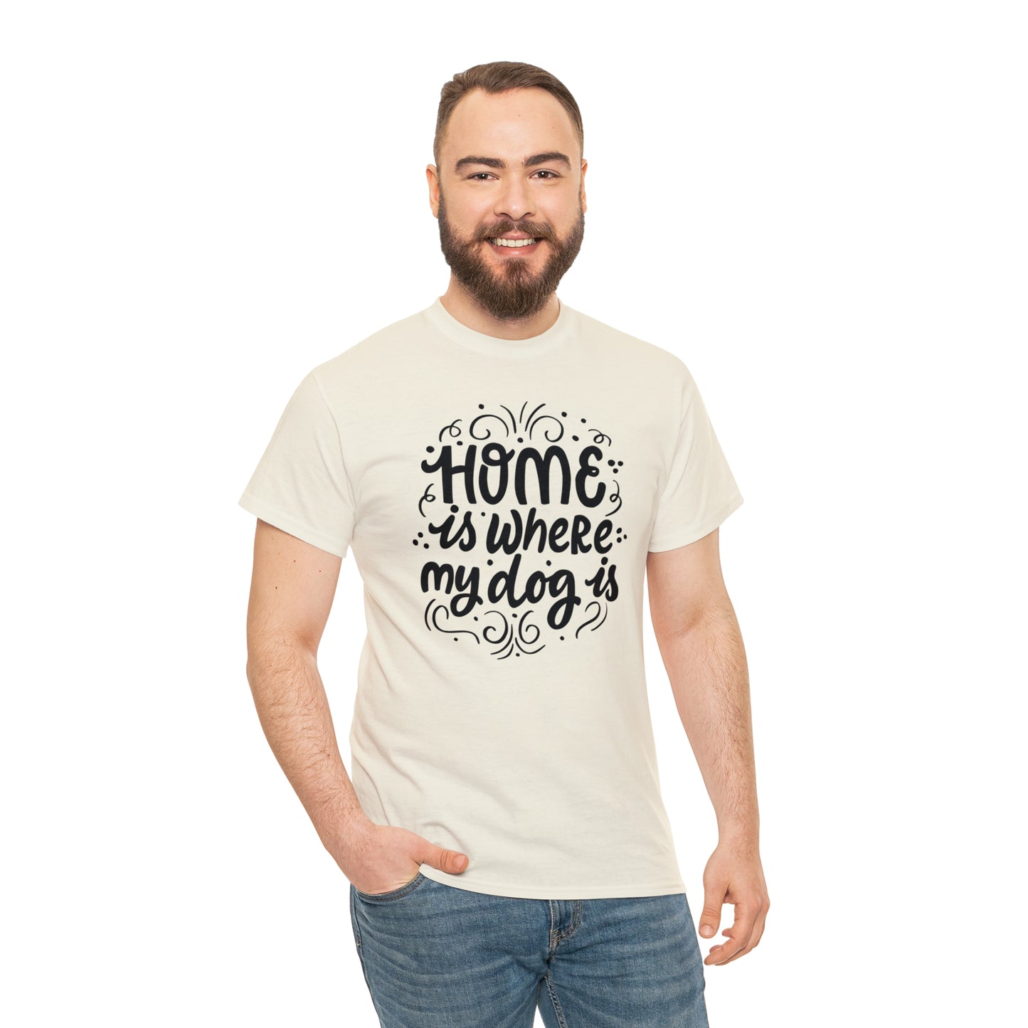 Home Is Where My Dog Is Unisex Tee