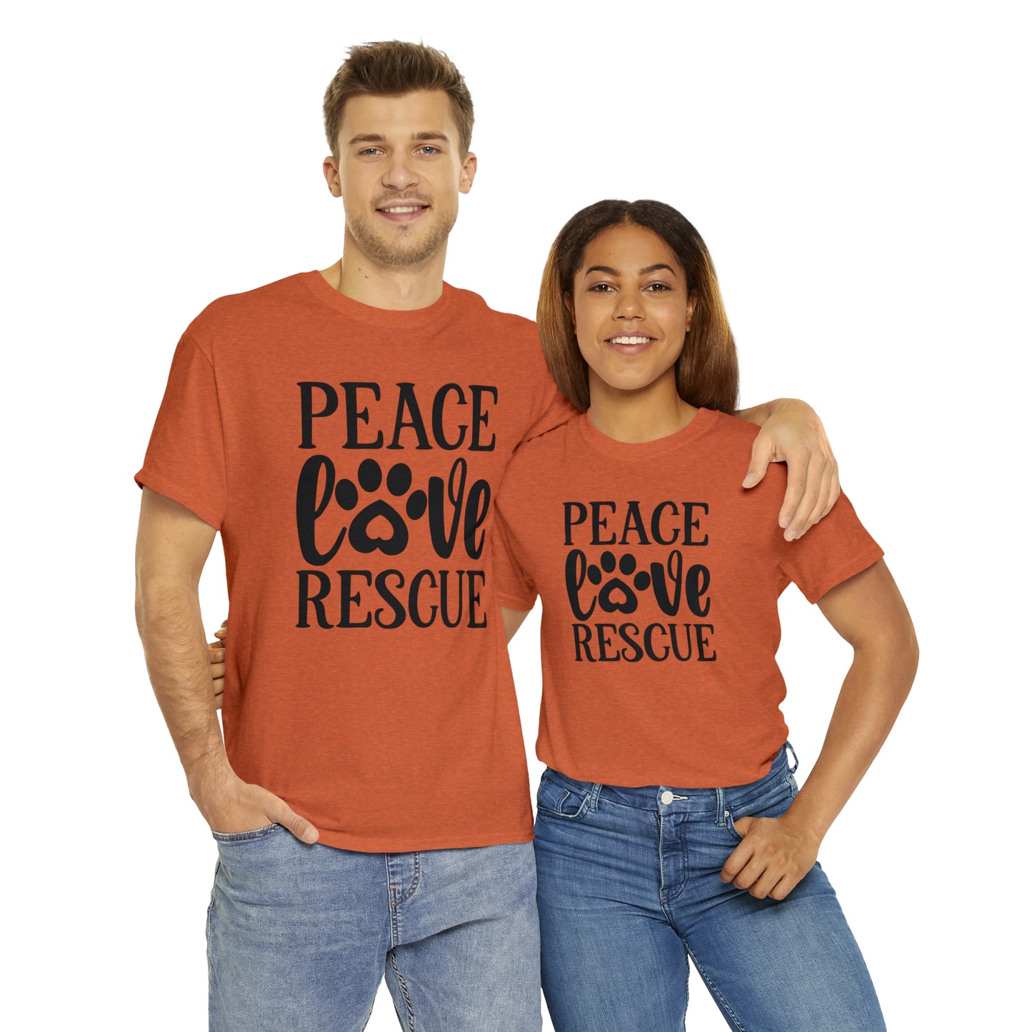 Peace Love Rescue Unisex Tee