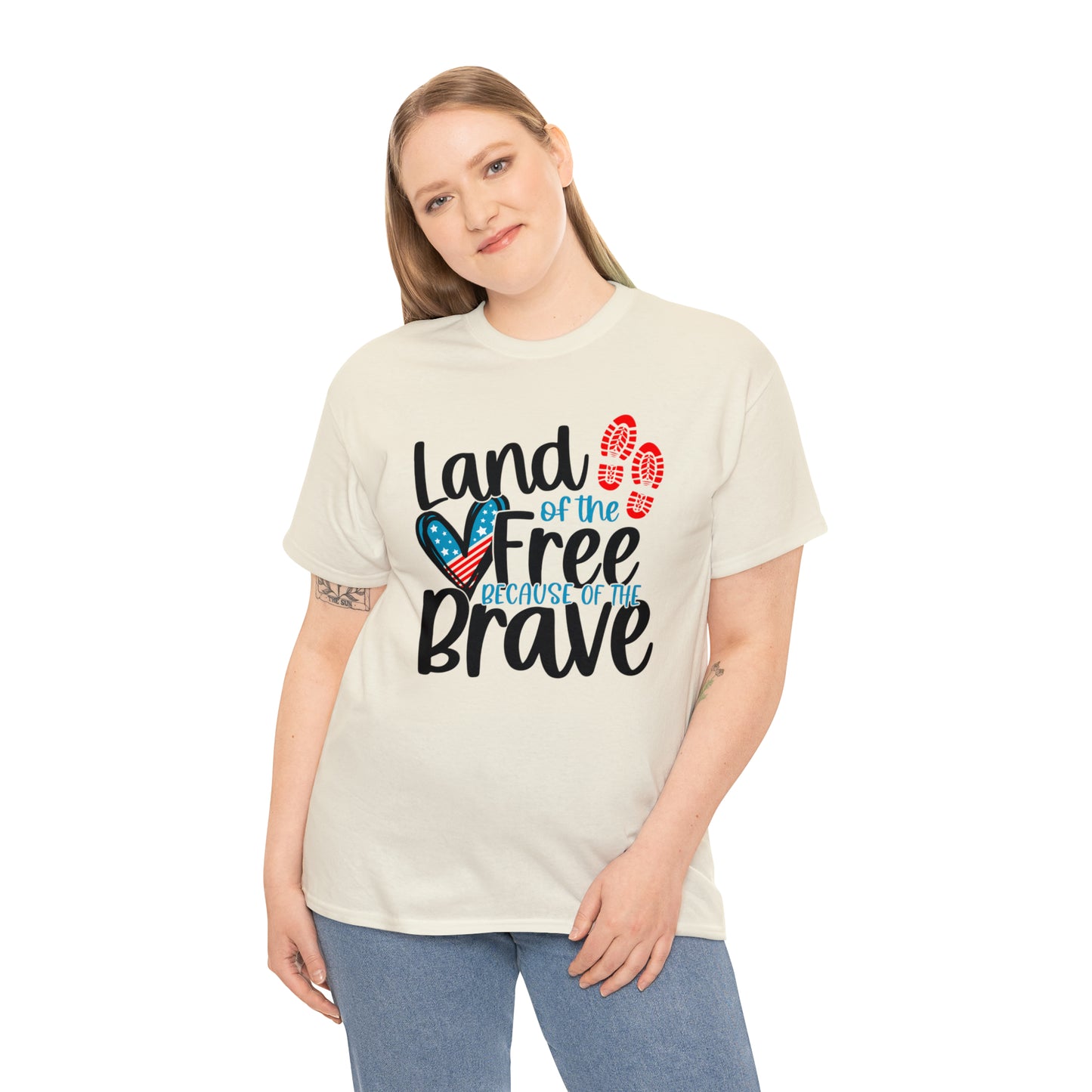 Land of the Free Because of the Brave Unisex Tee