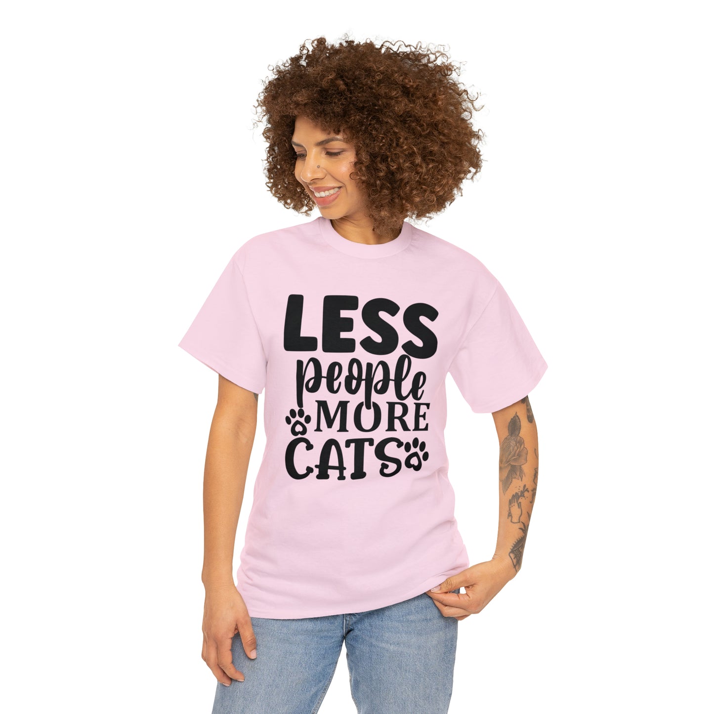 Less People More Cats Unisex Tee