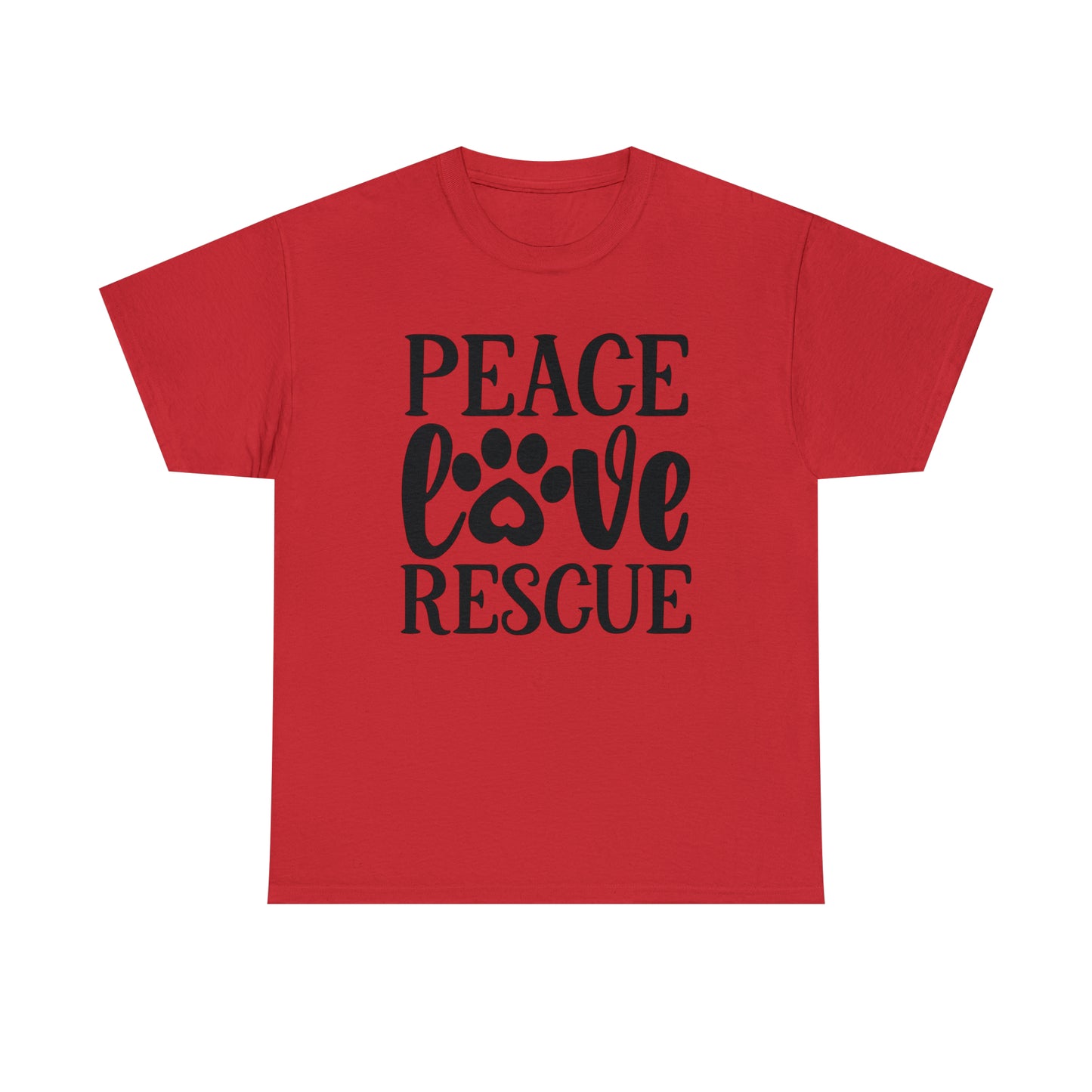 Peace Love Rescue Unisex Tee