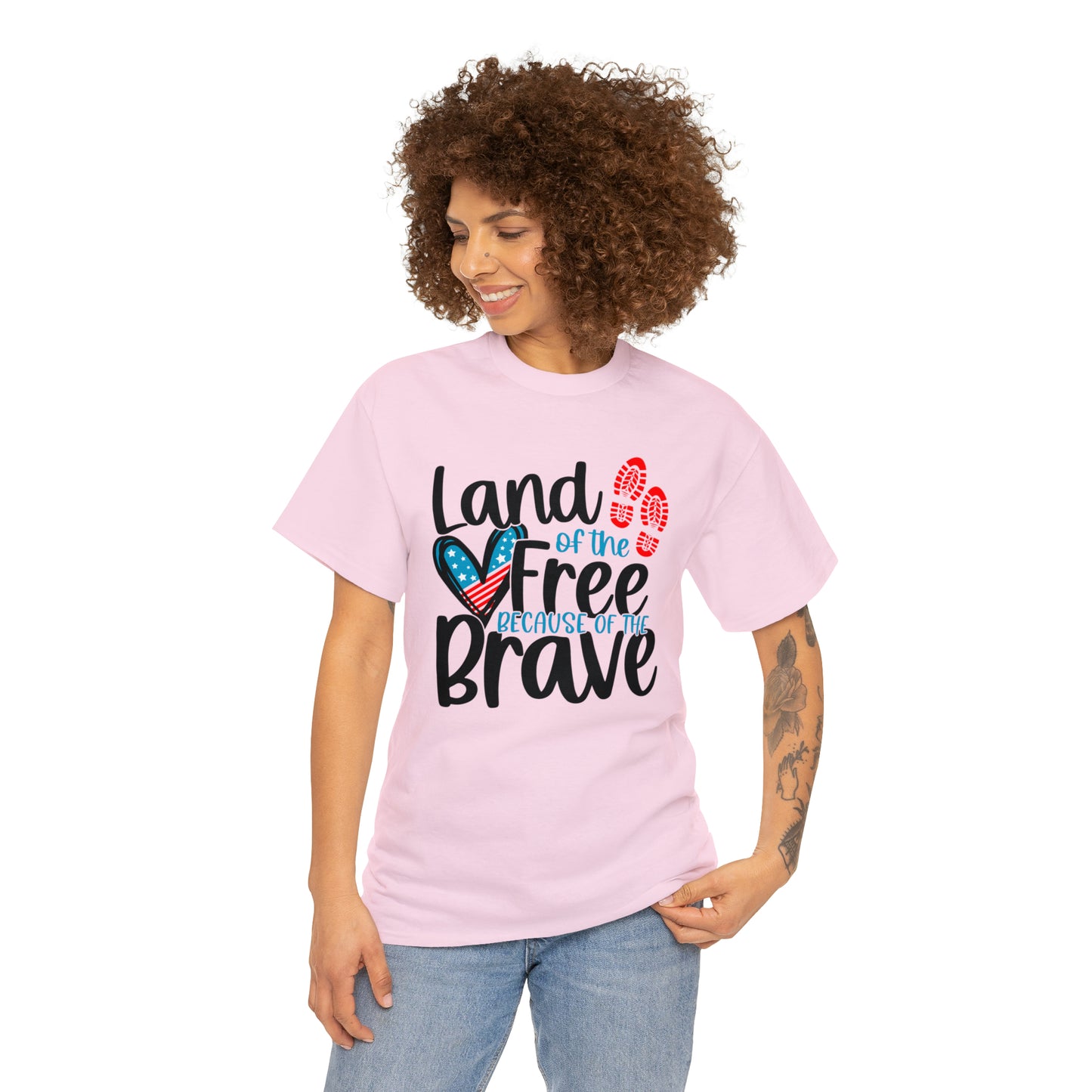Land of the Free Because of the Brave Unisex Tee
