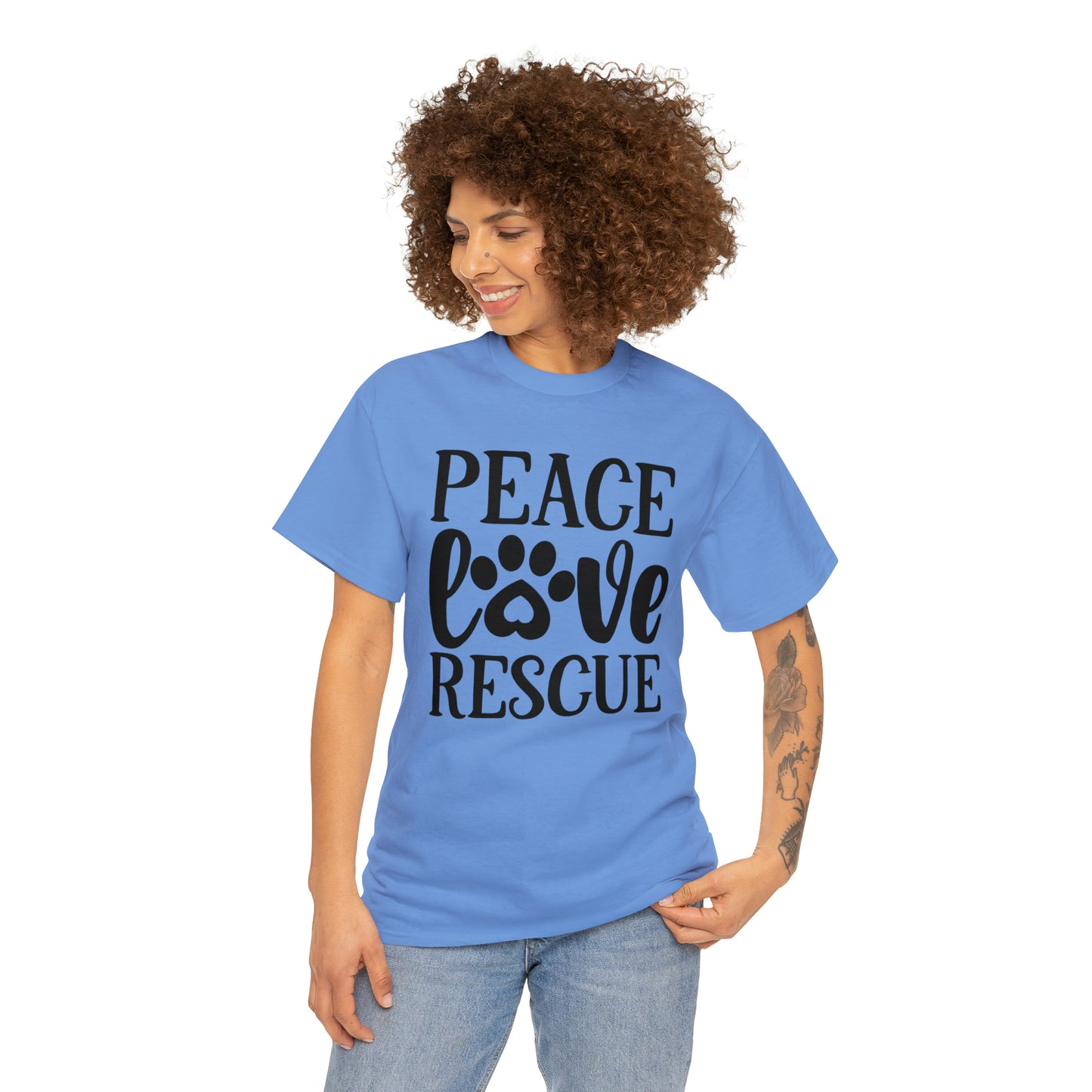 Peace Love Rescue Unisex Tee