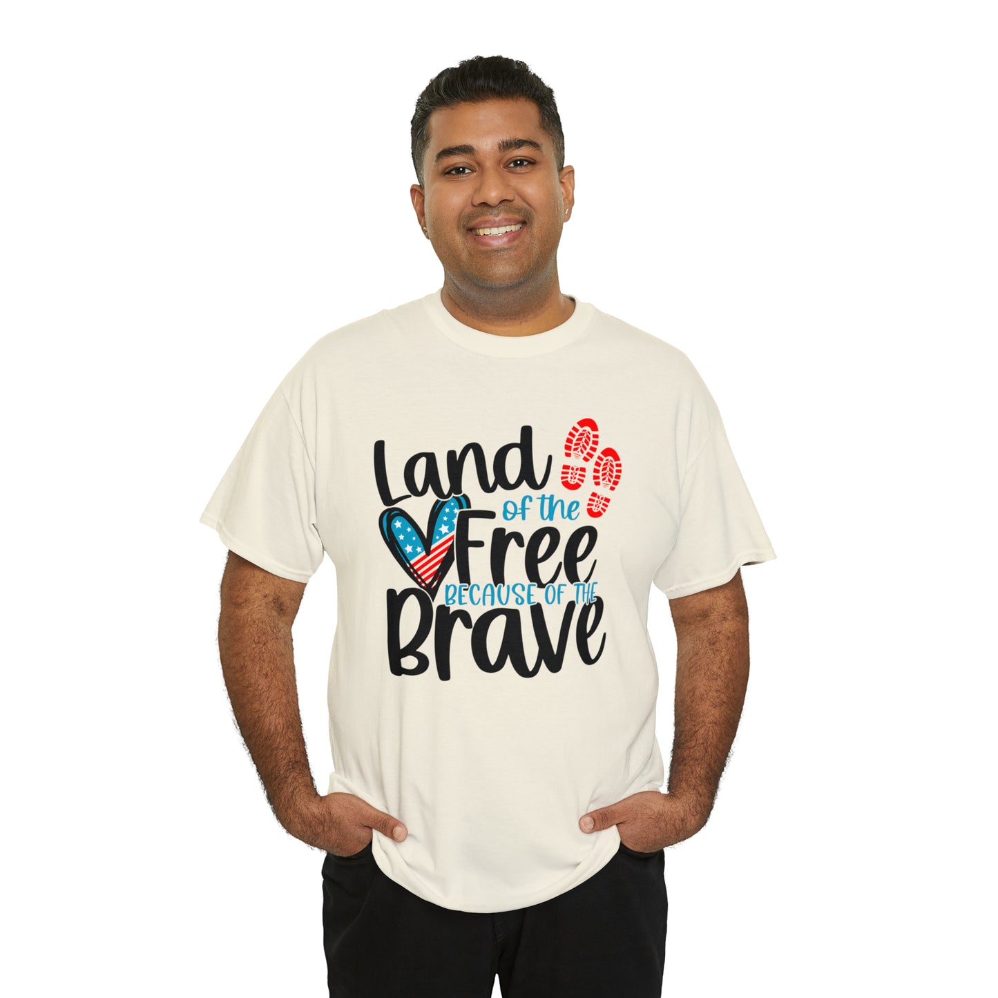 Land of the Free Because of the Brave Unisex Tee