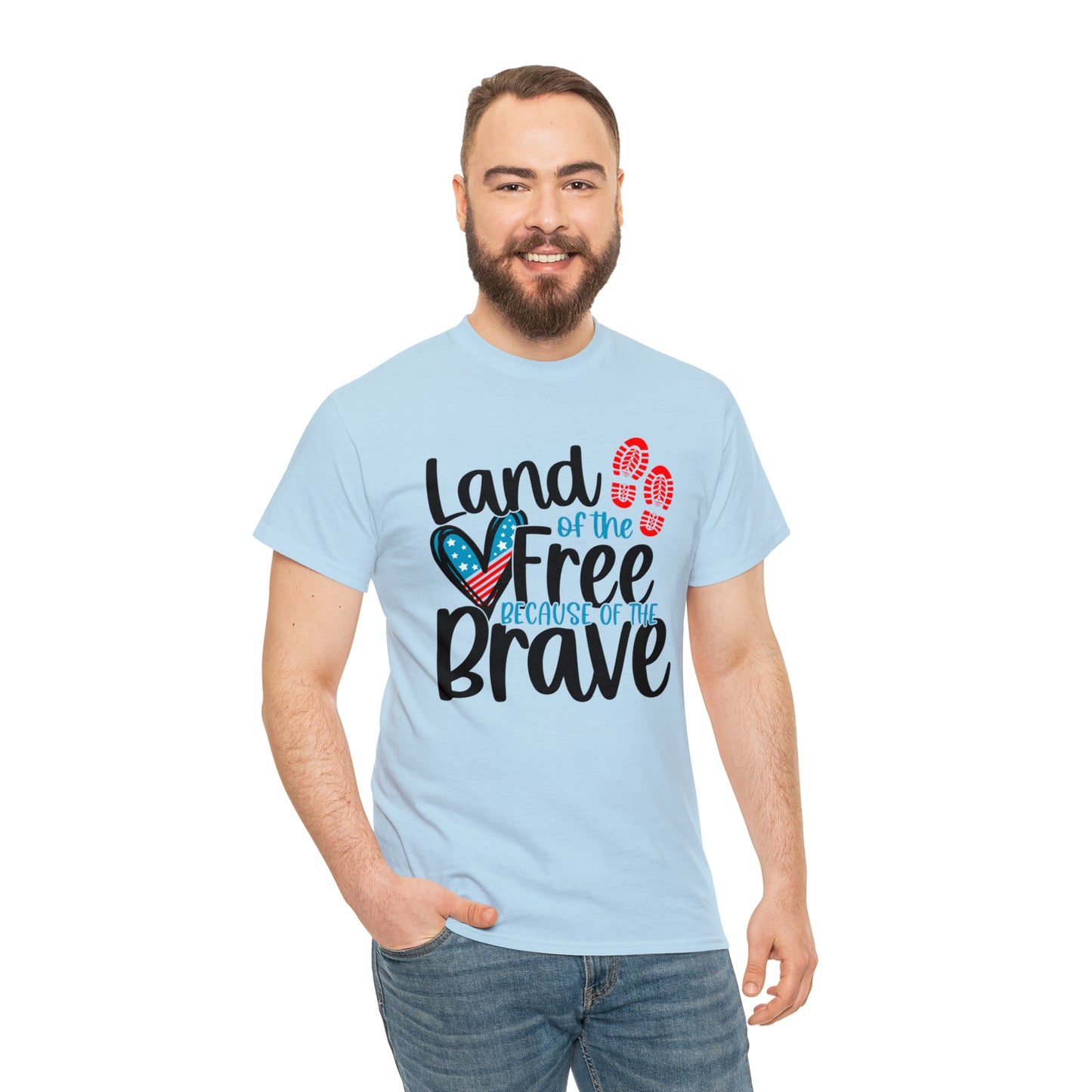Land of the Free Because of the Brave Unisex Tee